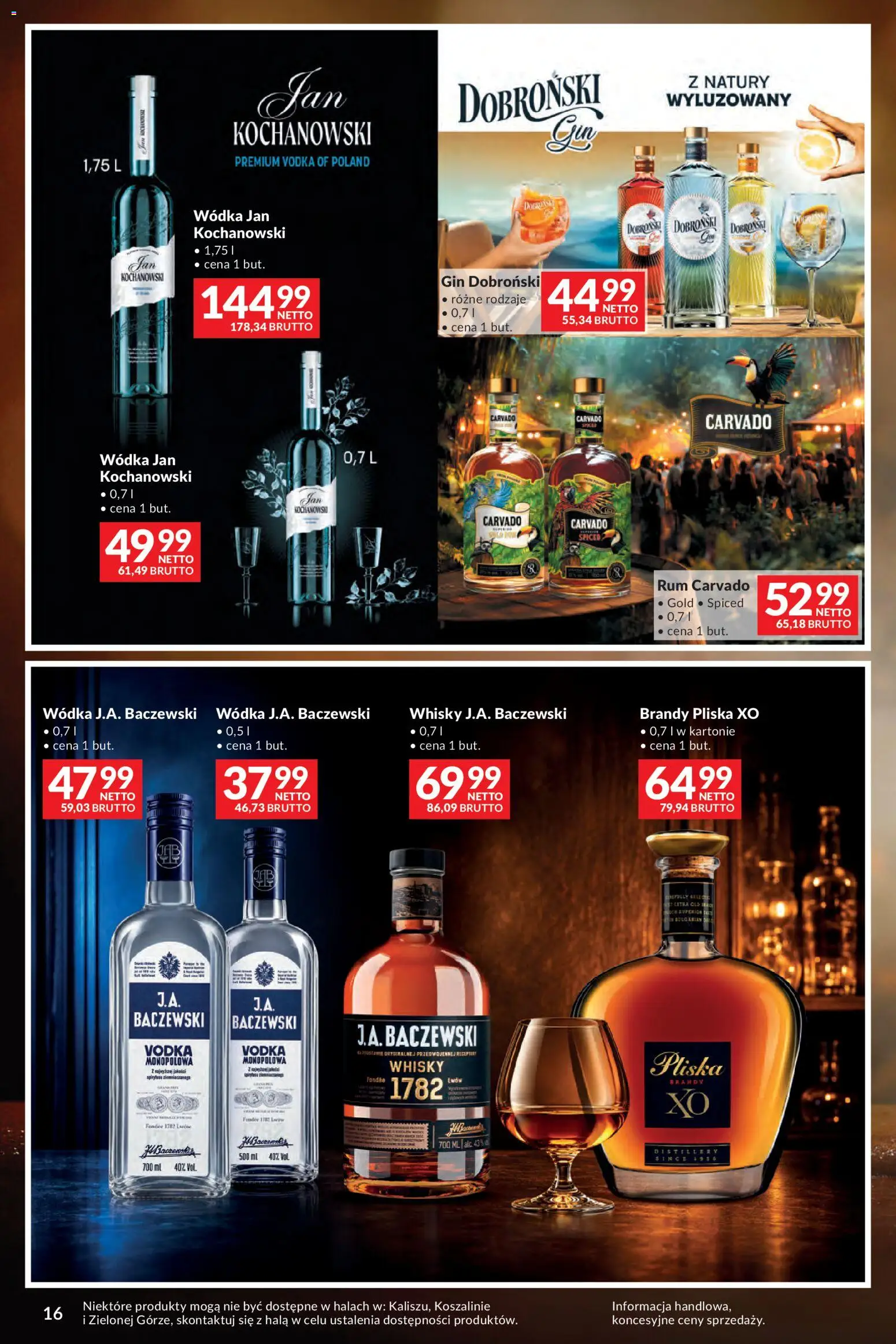 Makro gazetka - Whisky od 29.09.2026 | Strona: 16 | Produkty: Gin, Wódka, Whisky, Pliska xo