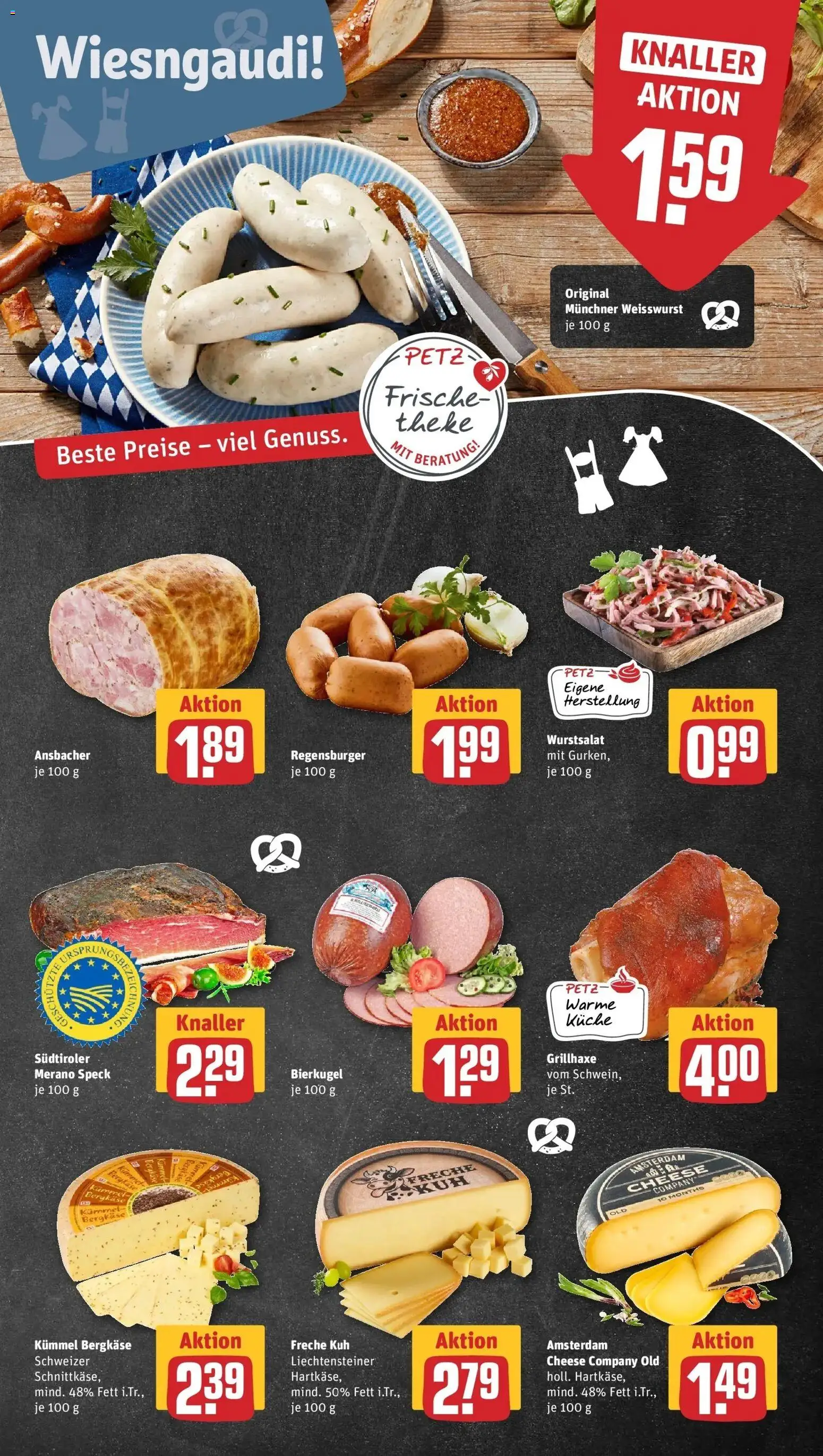 REWE Prospekt ab 14.09.2026 zum Blättern » Angebote | Seite: 9 | Produkte: Theke, Küche, Weißwurst