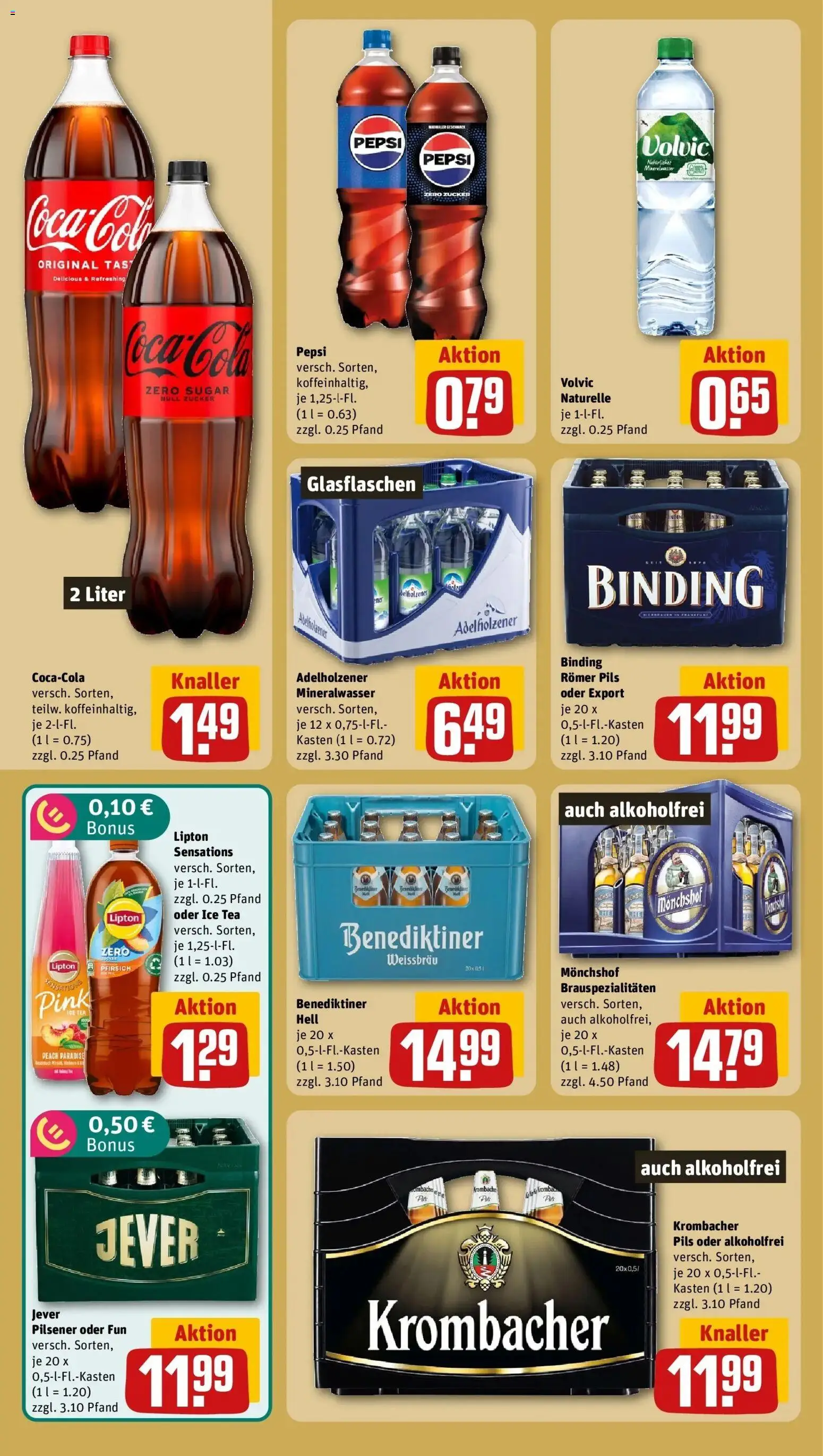 REWE Prospekt ab 24.08.2026 zum Blättern » Angebote | Seite: 16 | Produkte: Pils, Jever, Krombacher, Pepsi