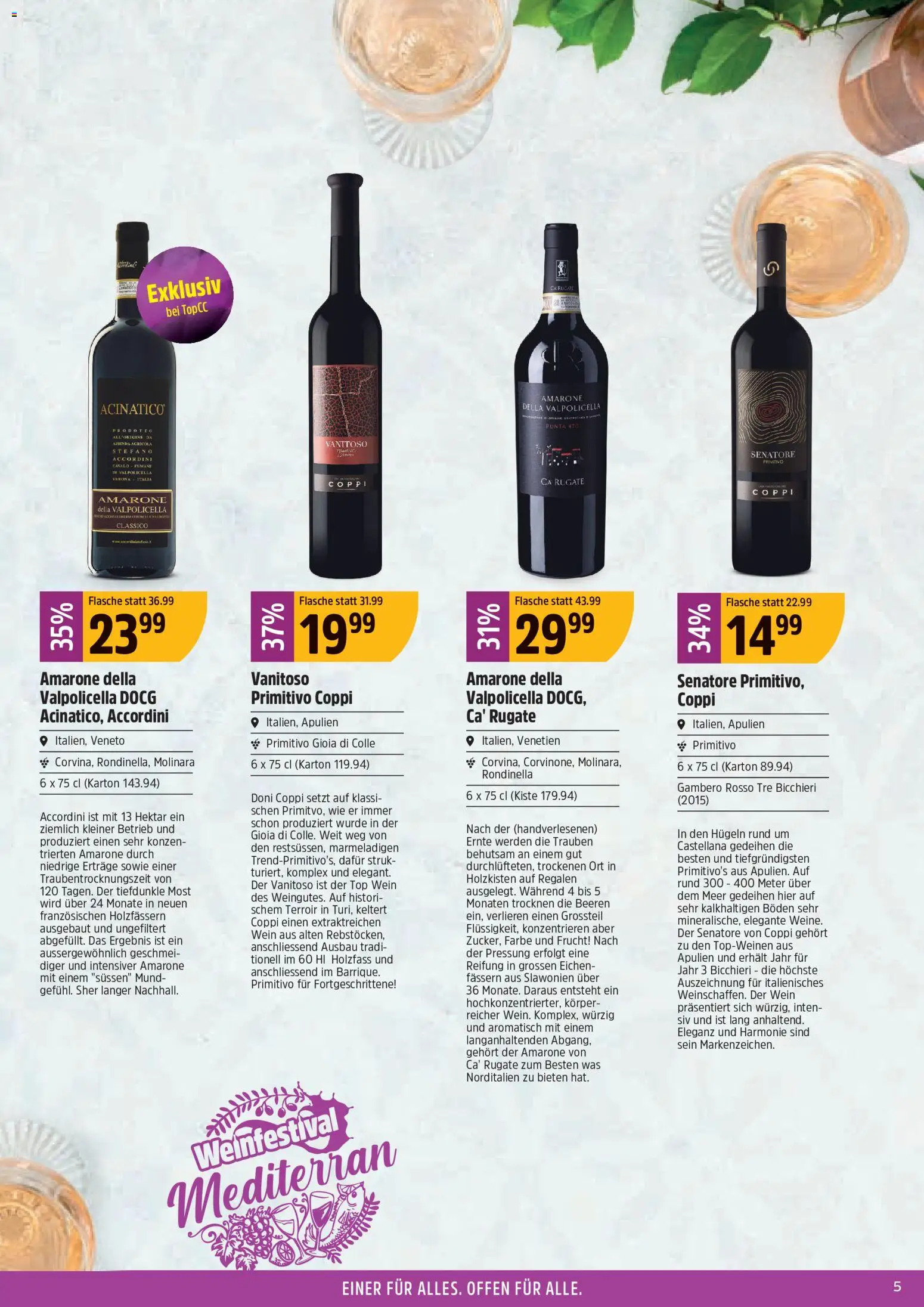 TopCC aktionen Weinfestival – gültig ab 31.08.2026 | Seite: 5 | Produkte: Wein, Top