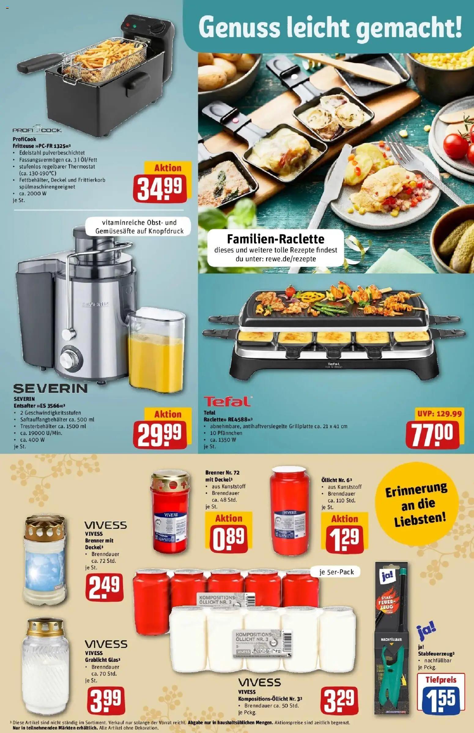 REWE Prospekt ab 26.10.2026 zum Blättern » Angebote | Seite: 37 | Produkte: Entsafter, Obst, Fritteuse