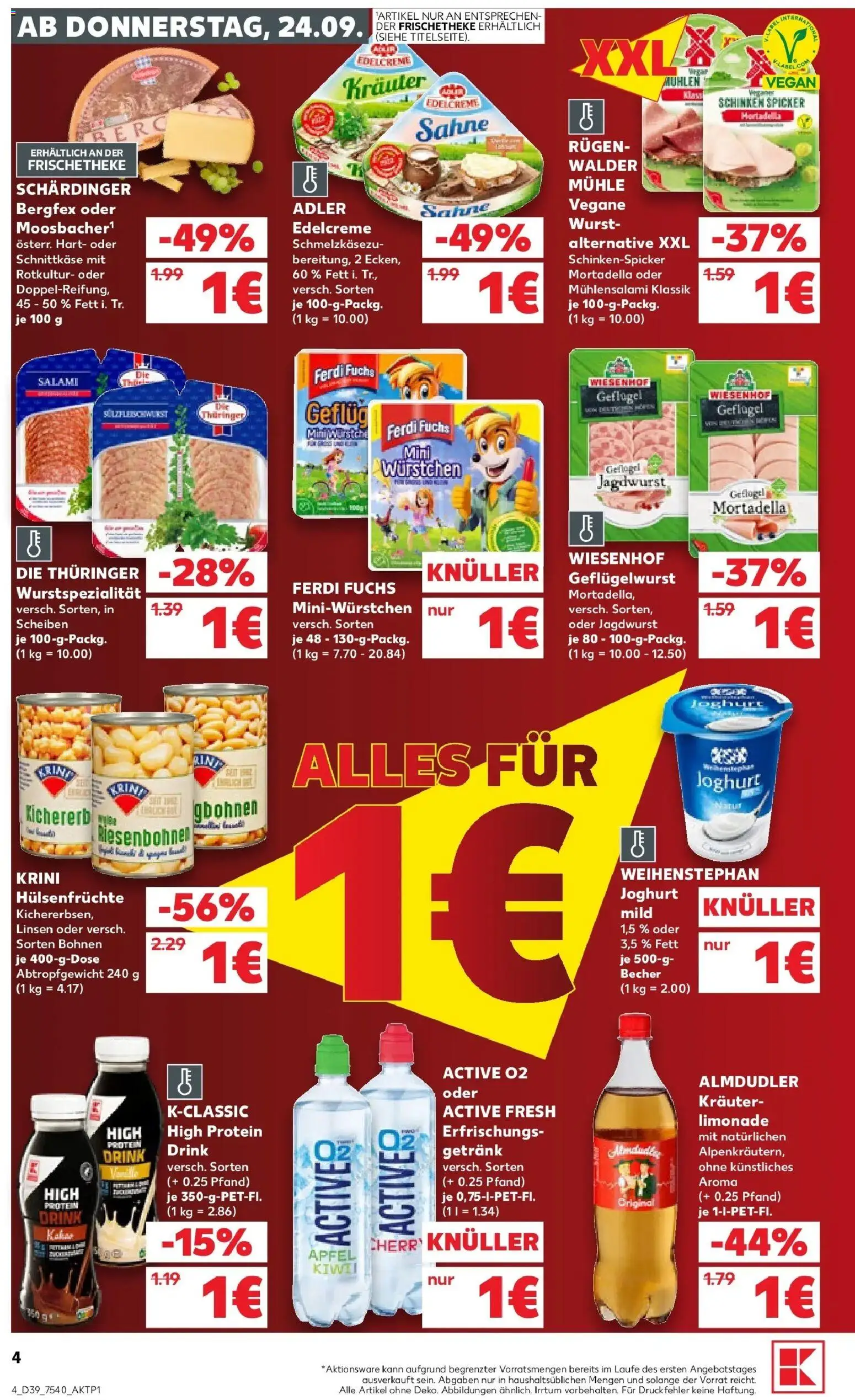 Prospekt Kaufland ab 21.09.2026 » Angebote Online zum Blättern | Seite: 7 | Produkte: Äpfel, Wurst, Salami, Sahne