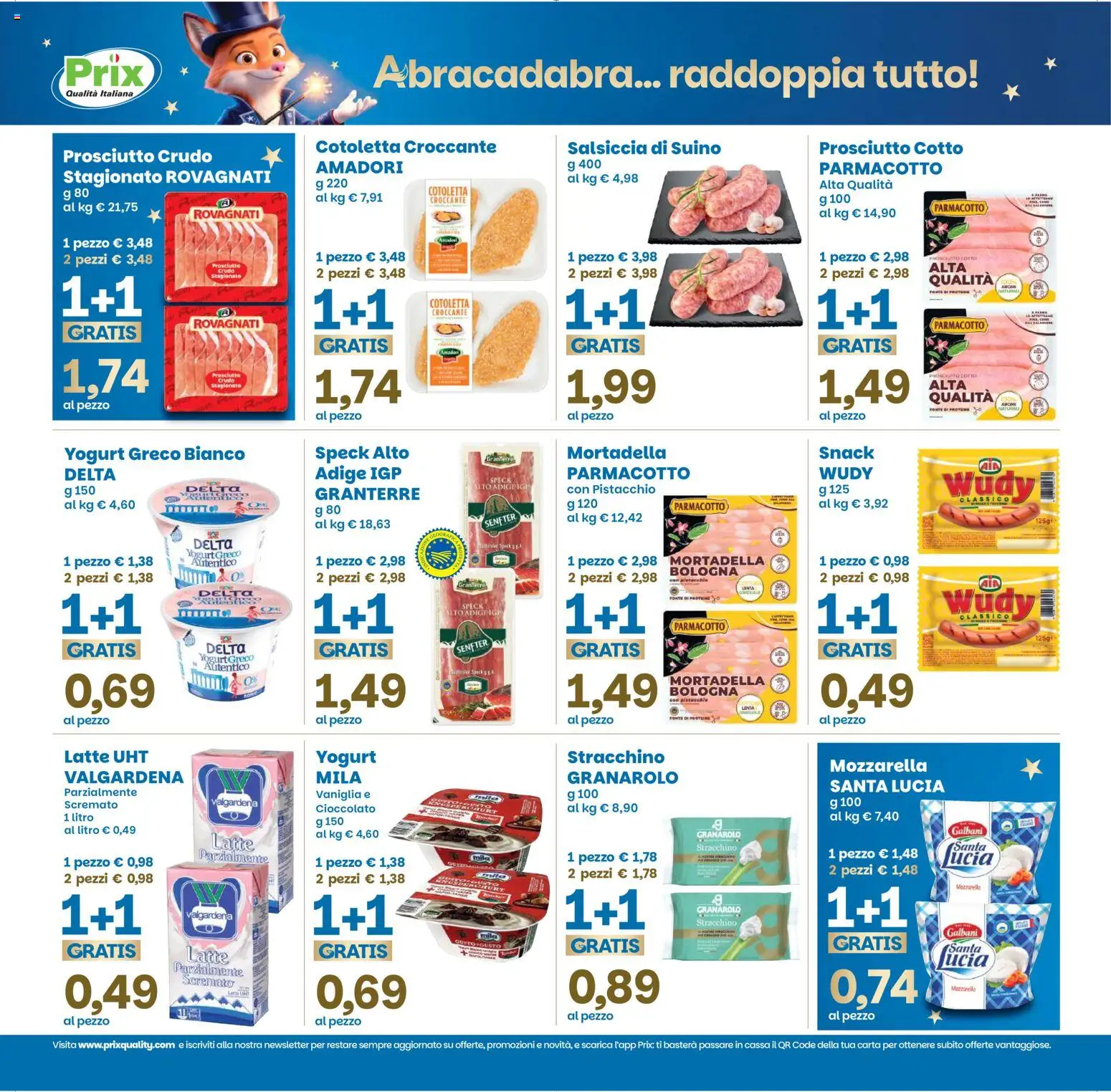 Volantino Prix del 01/09/2026 | Pagina: 3 | Prodotti: Speck, Prosciutto Crudo, Prosciutto, Mortadella