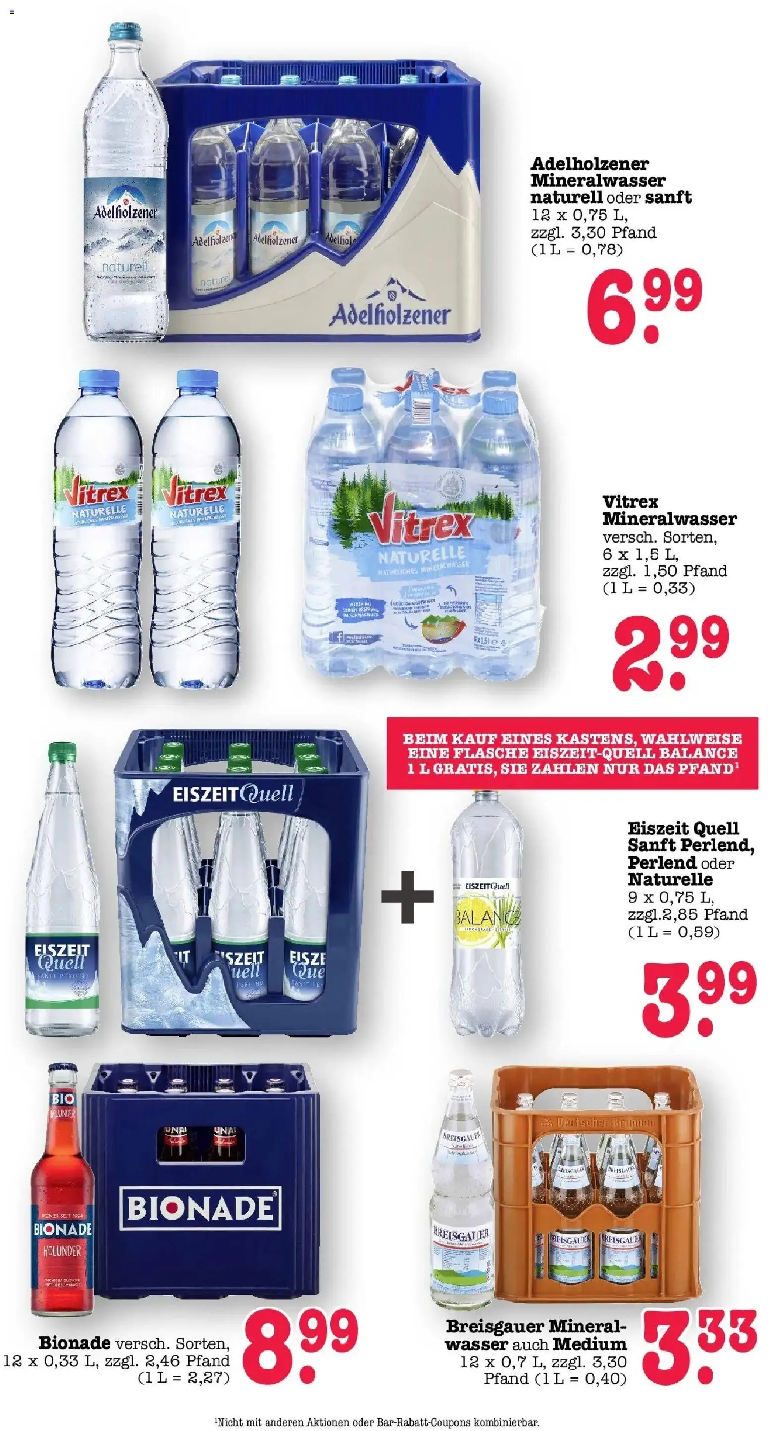 Edeka Prospekt Bühlertal – gültig ab 27.07.2026 | Seite: 47 | Produkte: Adelholzener, Bionade, Mineralwasser, Wasser