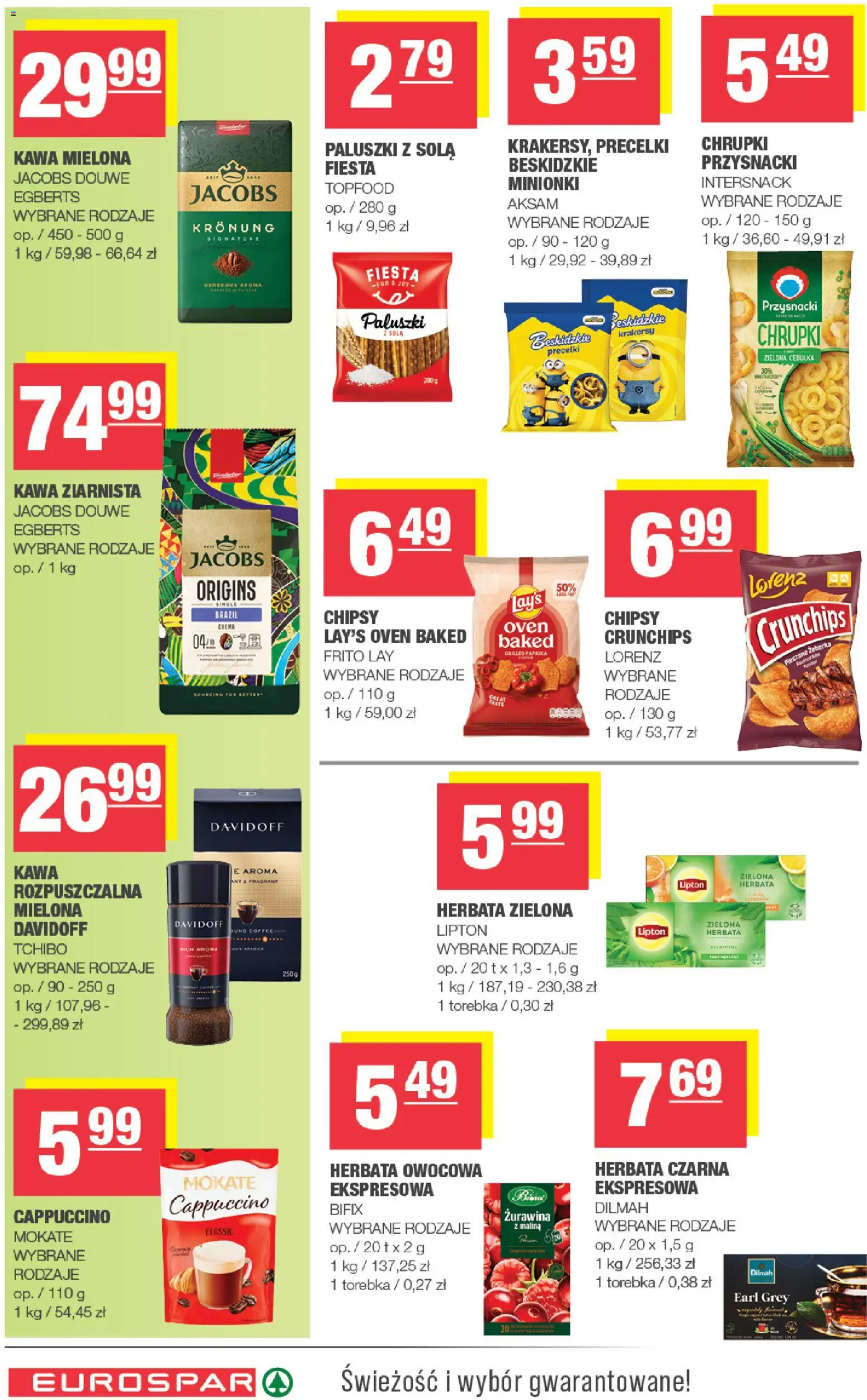 Spar gazetka - Eurospar od 09.09.2026 | Strona: 12 | Produkty: Earl Grey, Kawa ziarnista, Tchibo, Krakersy