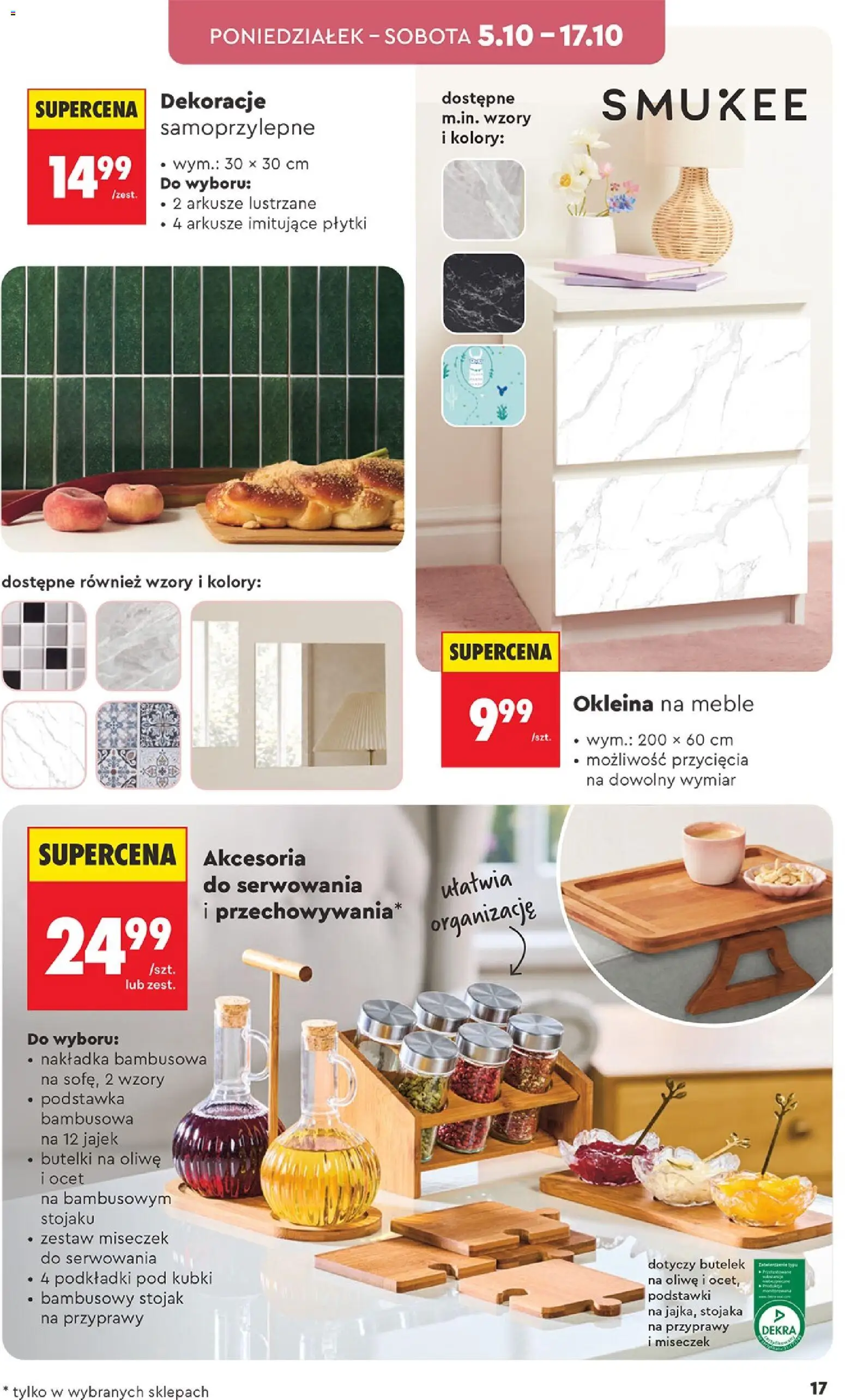 Biedronka Polsko leták - Hity i inspiracje od 05.10.2026 | Strana: 17 | Produkty: Ocet