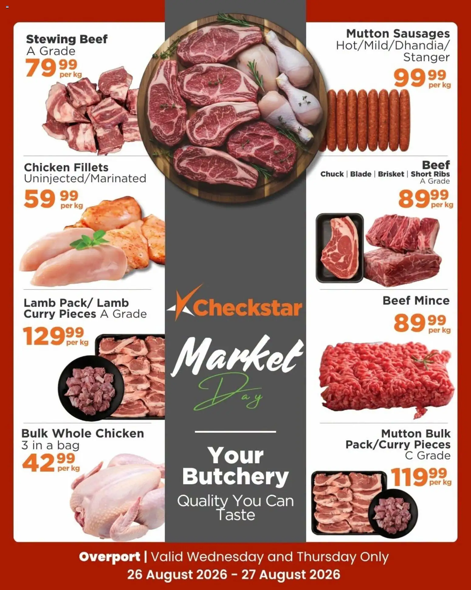 New Check Star catalogue – valid from 26/08/2026 | Page: 3 | Products: Bag, Ribs, Chicken, Beef