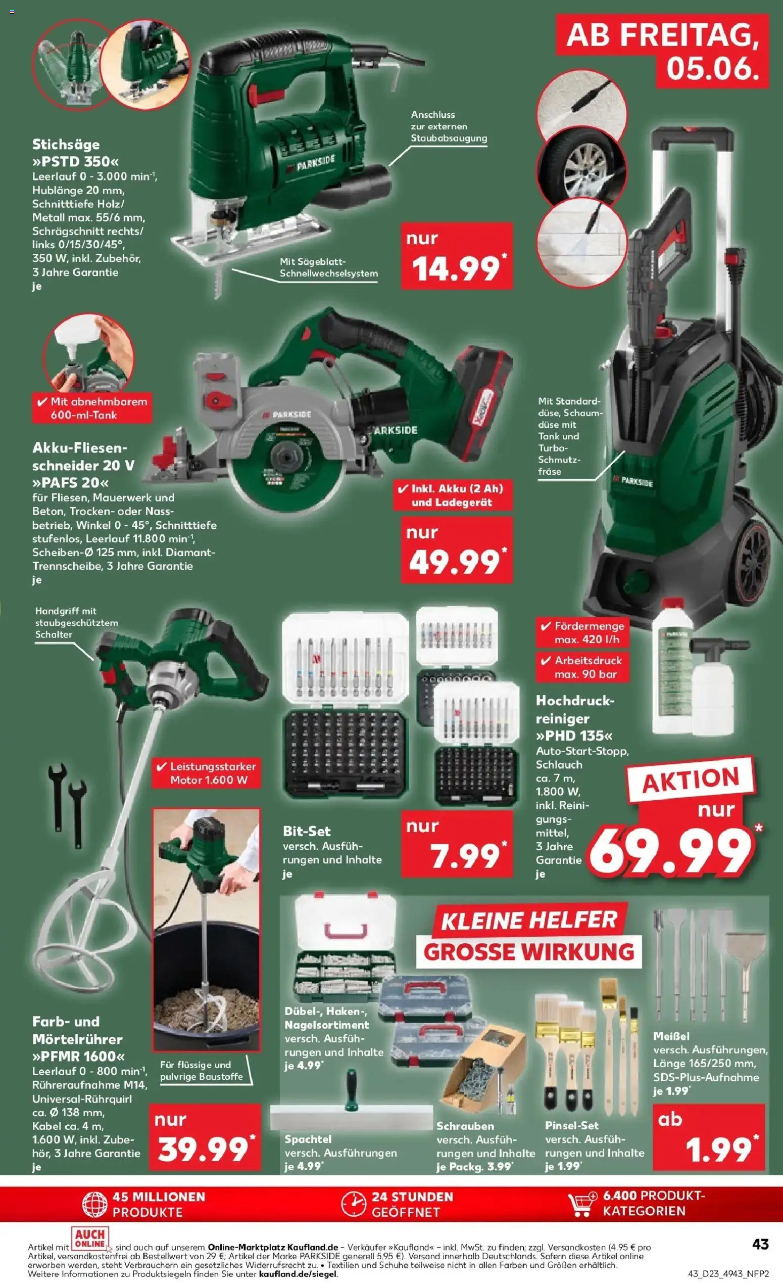 Kaufland Prospekt Kerpen – gültig ab 04.06.2026 | Seite: 43 | Produkte: Kabel, Cutter, Mixer, Ladegerät