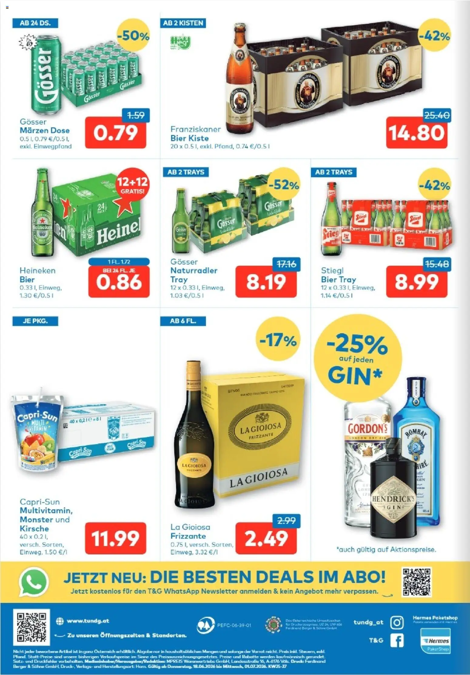 T&G Steiermark gültig ab 18.06.2026 | Seite: 8 | Produkte: Bier