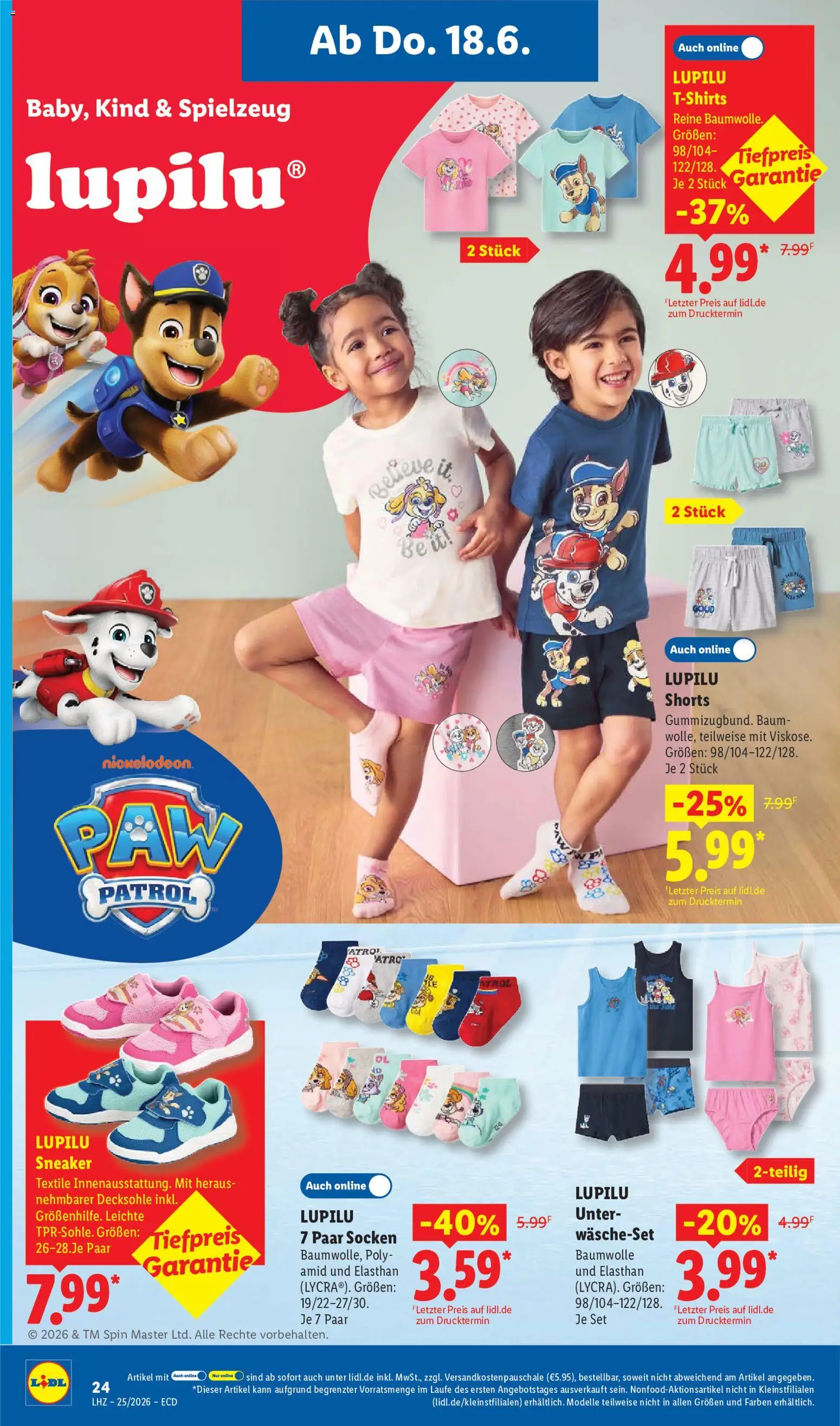 Lidl Prospekt – gültig ab 15.06.2026 | Seite: 44 | Produkte: Socken