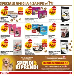 Anteprima del volantino CROCCHETTE PER CANE ADULTO CRANCY GOLD, con pollo e manzo, 2 kg - al kg 1,40 € valido a partire dal 24/09/2026 | Pagina: 18 | Prodotti: Paté, Pollo, Riso, Manzo