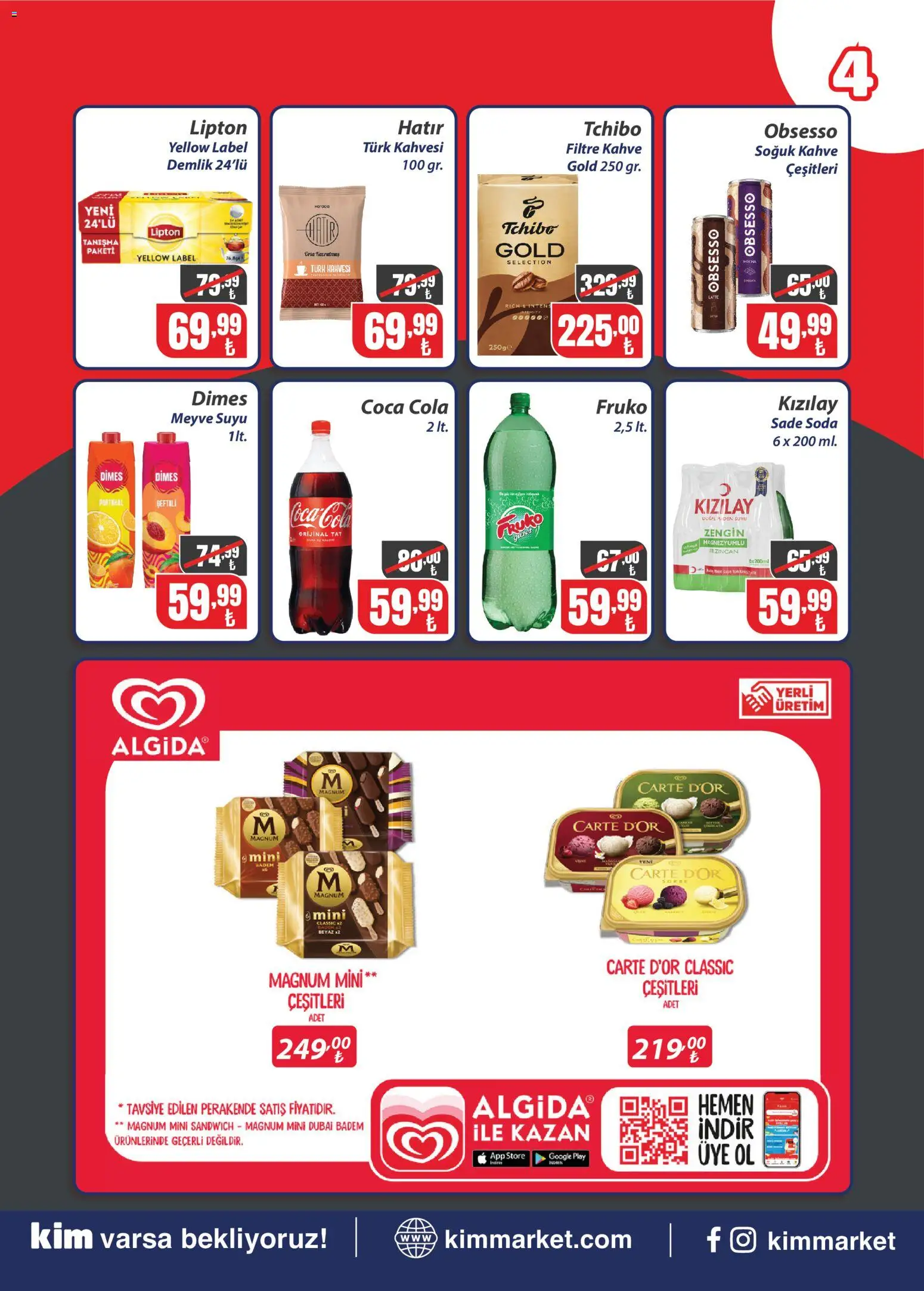 Kim Market Katalog - Marmara Insert - 01 Eylül 2026 tarihinden itibaren geçerlidir | Sayfa: 4 | Ürünler: Meyve suyu, Meyve, Soda, Demlik