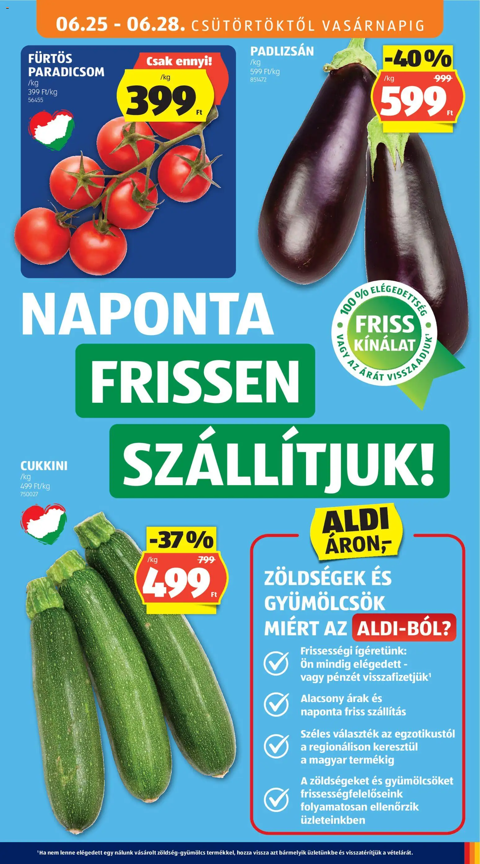Aldi akciós ujság - amely érvényes a következő dátumtól: 25.06.2026 | Oldal: 9