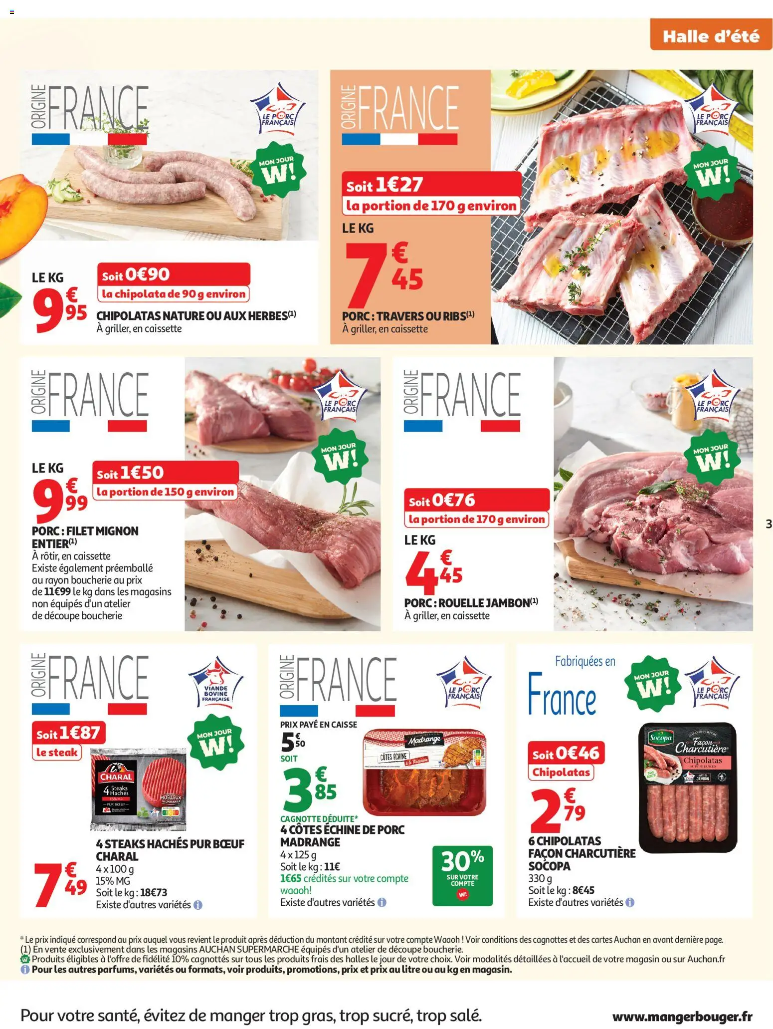 {H1} | Pagina: 3 | Producten: Steak, Chipolata, La