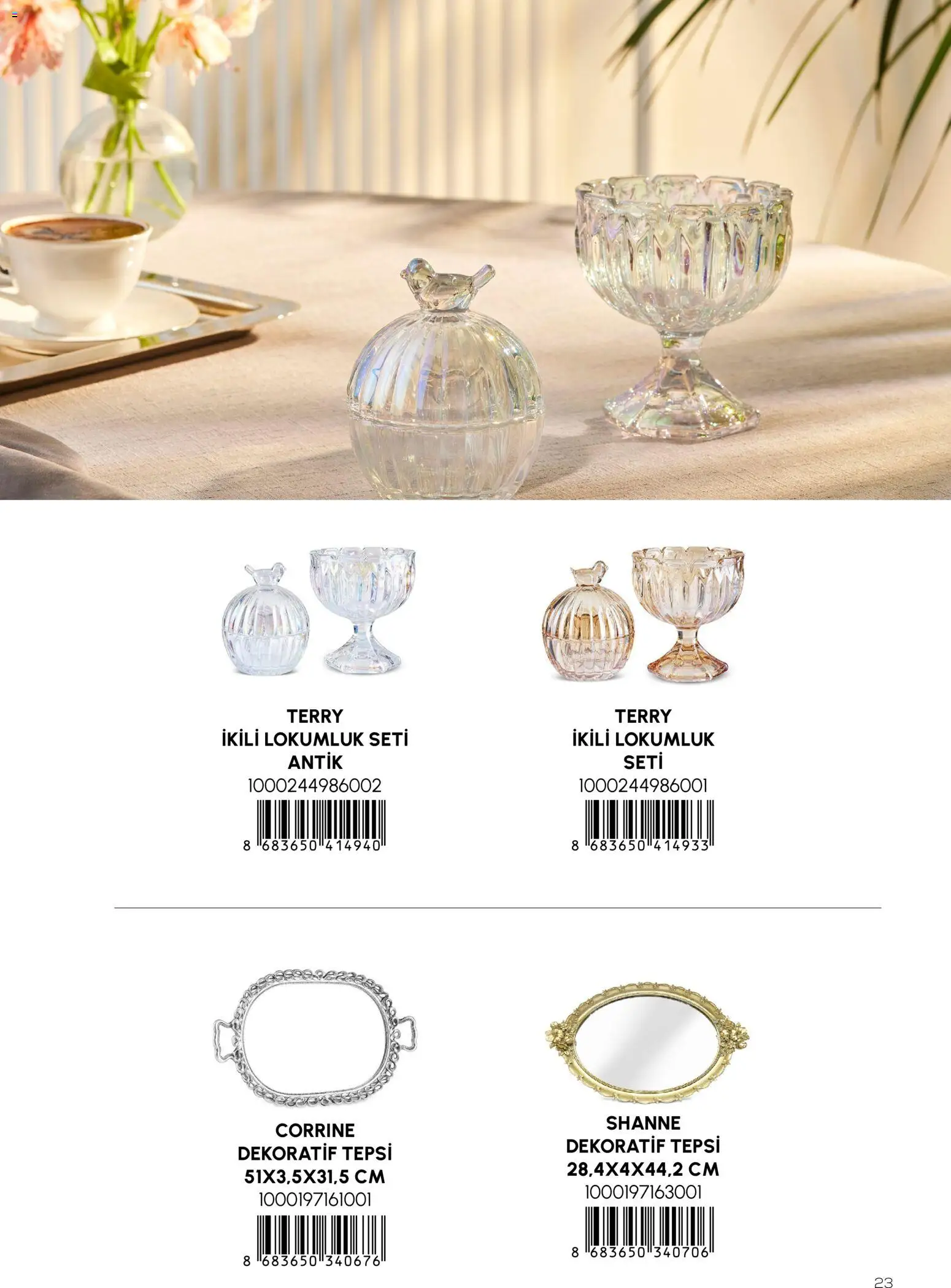 Karaca Home Katalog Dekoratif - İlkbahar / Yaz 2026 - 01 Mart 2026 tarihinden itibaren geçerlidir | Sayfa: 23 | Ürünler: Tepsi