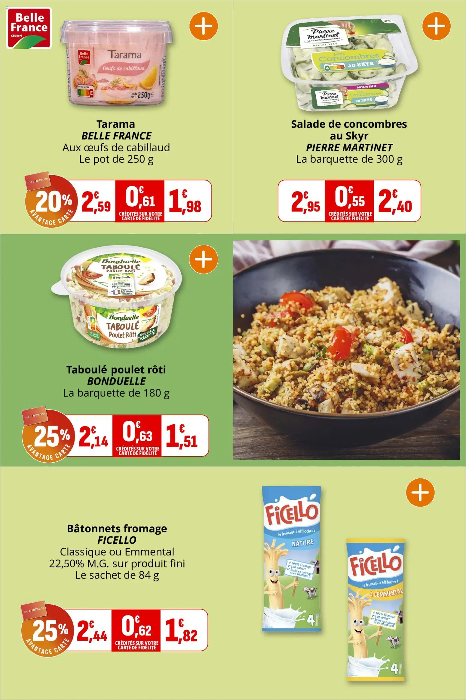 {H1} | Page: 6 | Produits: Lait entier, Fromage, Œufs, Concombres