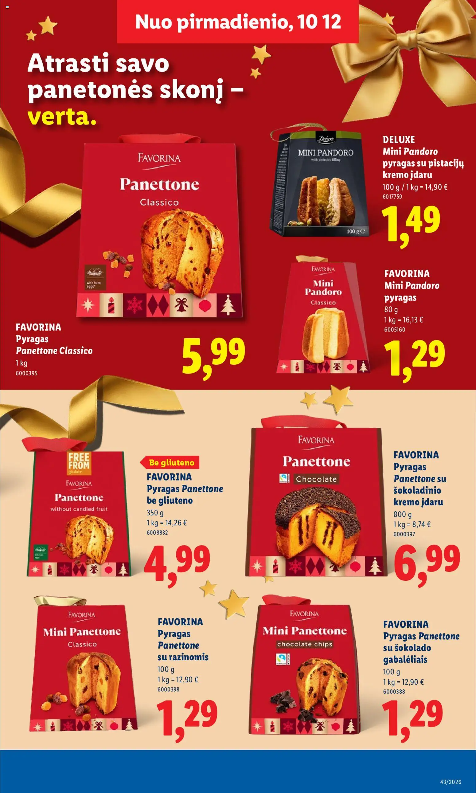 LIDL akcijos nuo 2026.10.19 | Puslapis: 21 | Prekių: Pyragas