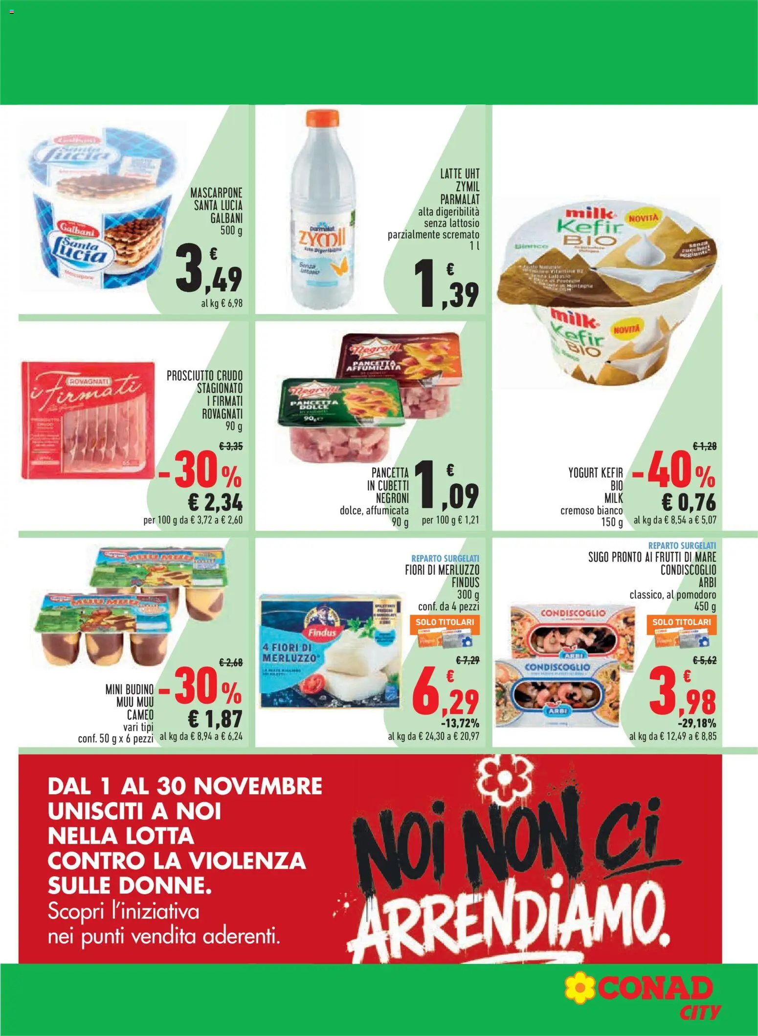 Volantino Conad del 22/10/2026 | Pagina: 23 | Prodotti: Prosciutto Crudo, Merluzzo, Prosciutto, Senza lattosio