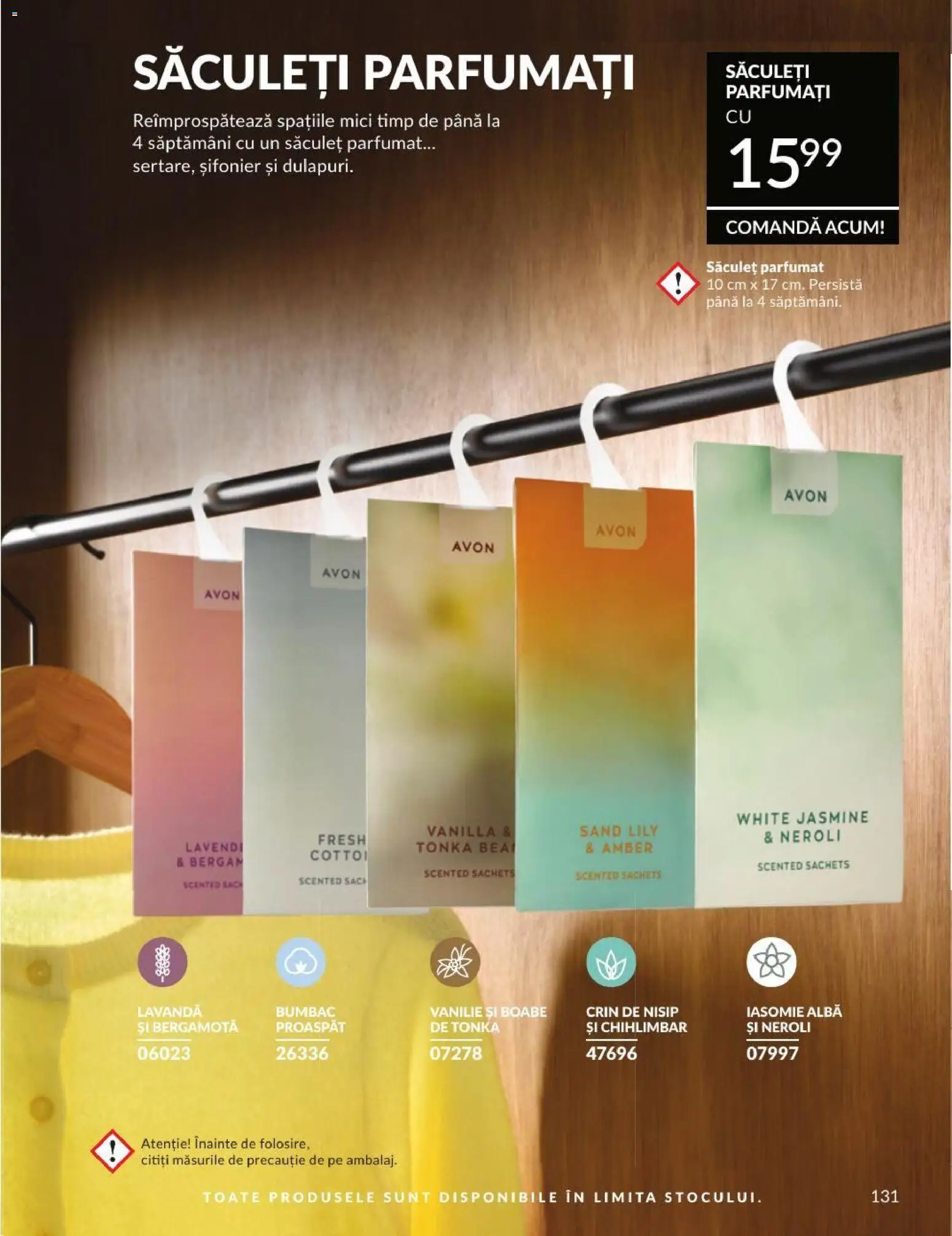 Noul catalog Avon – valabil de la 01.08.2026 | Pagină: 131 | Produse: Șifonier, Mici