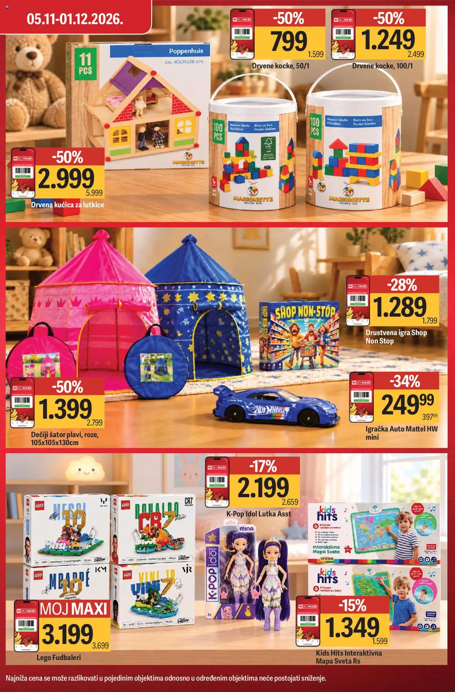 Mega Maxi katalog - važi od 29.10.2026 | Strana: 5 | Proizvode: Lutka, Kućica za lutke, Lego