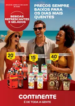 Pré-visualização Continente Bebidas Refrescantes e Gelados válido de 23/06/2026