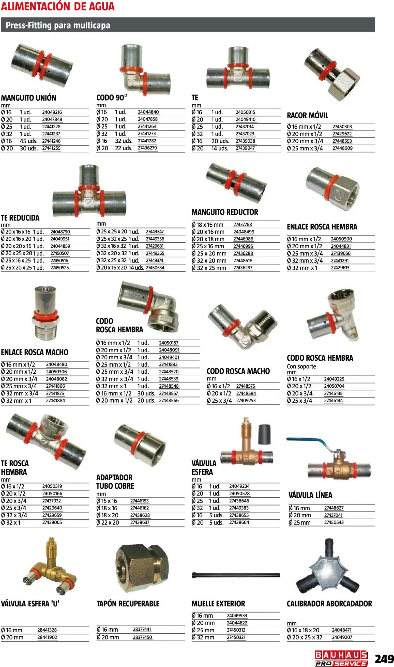 Bauhaus ProService │ válido desde el 11/05/2026 | Página: 249 | Productos: Té, Móvil, Adaptador, Agua