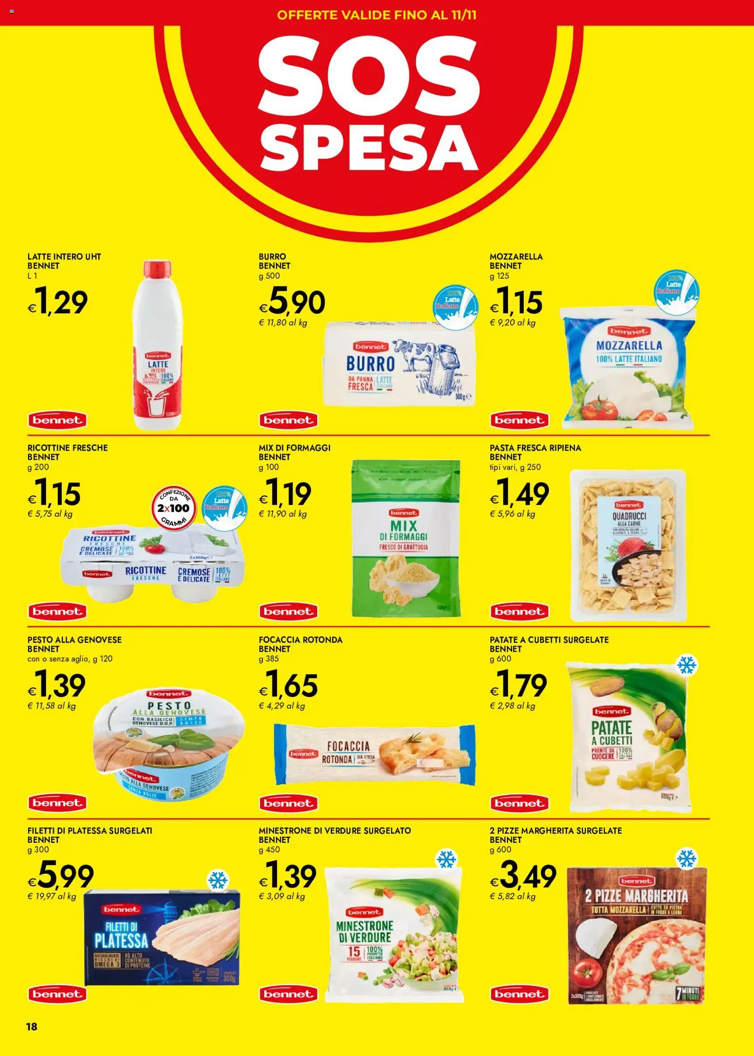 Volantino bennet del 29/10/2026 | Pagina: 18