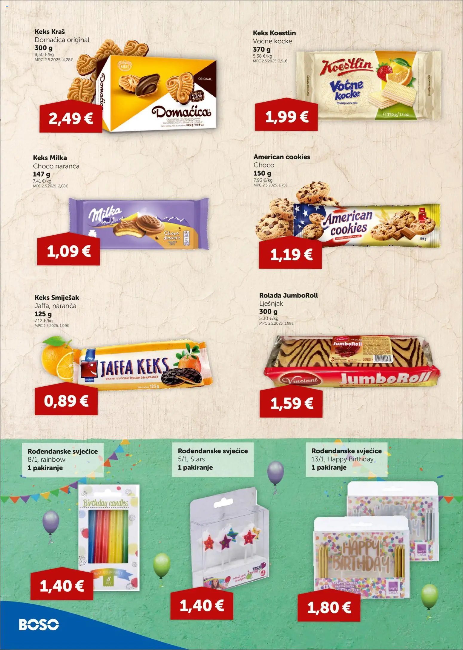 Boso katalog | vrijedi od 07.05.2026 | Stranica: 10 | Proizvodi: Naranče, Keks, Lješnjak, Milka