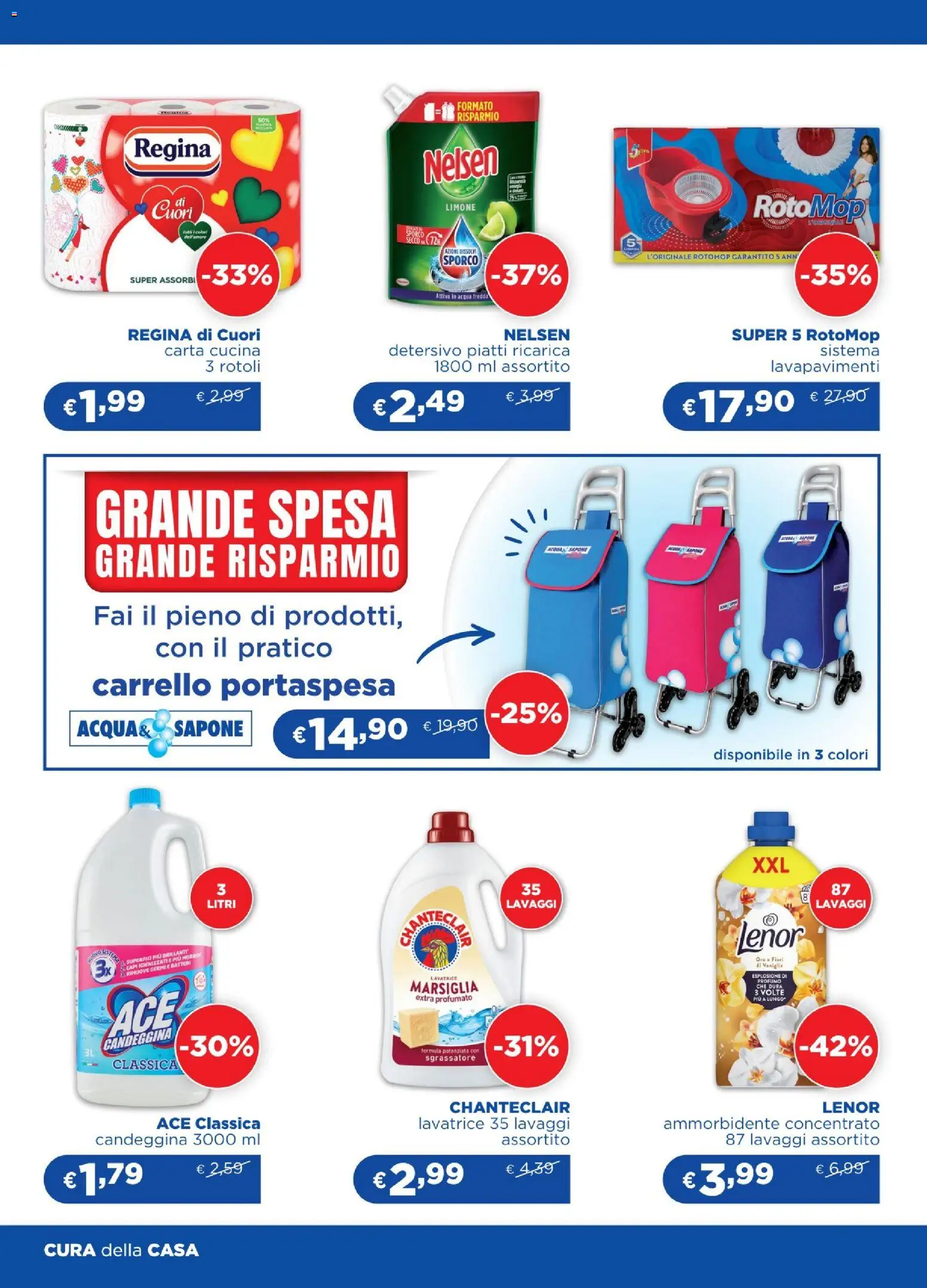 Volantino Acqua e Sapone del 21/10/2026 | Pagina: 7 | Prodotti: Ammorbidente, Sgrassatore, Acqua, Profumo