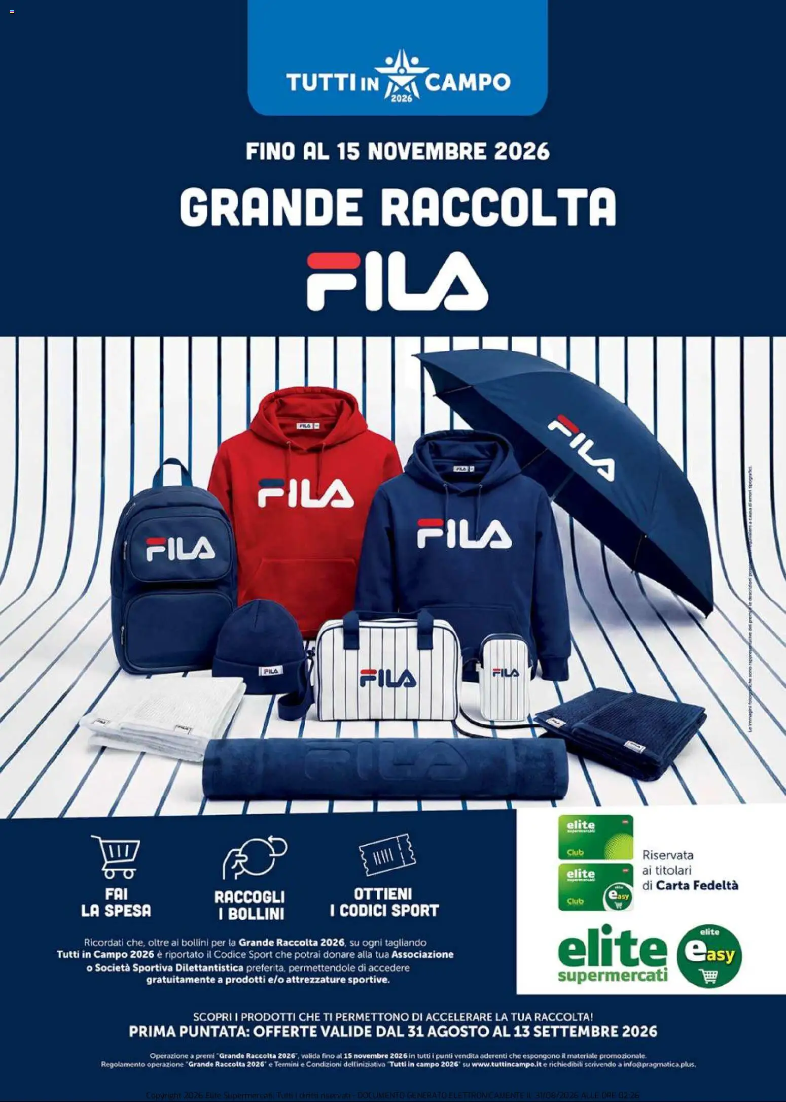 Volantino Elite Supermercati del 31/08/2026 | Pagina: 1