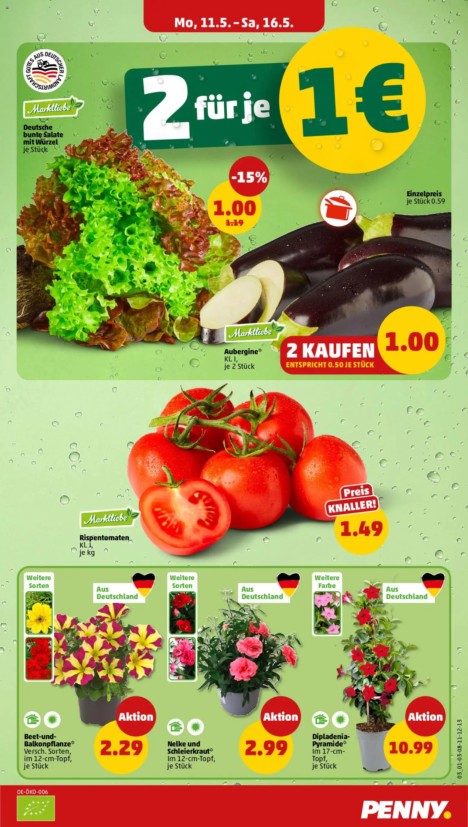 Penny Prospekt 	 – gültig ab 11.05.2026 | Seite: 3 | Produkte: Aubergine