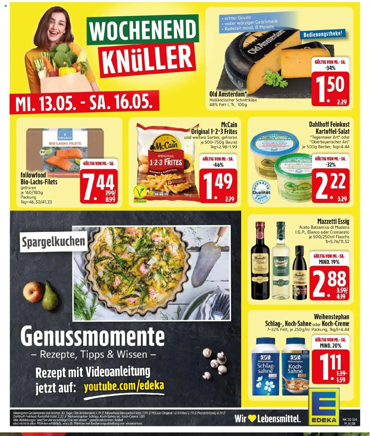 Edeka prospekt Sankt Wolfgang	 – gültig ab 10.05.2026 | Seite: 26 | Produkte: Balsamico, Gouda, McCain, Sahne
