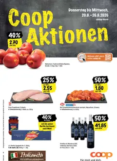 Coop aktionen ab 20.08.2026 gültig