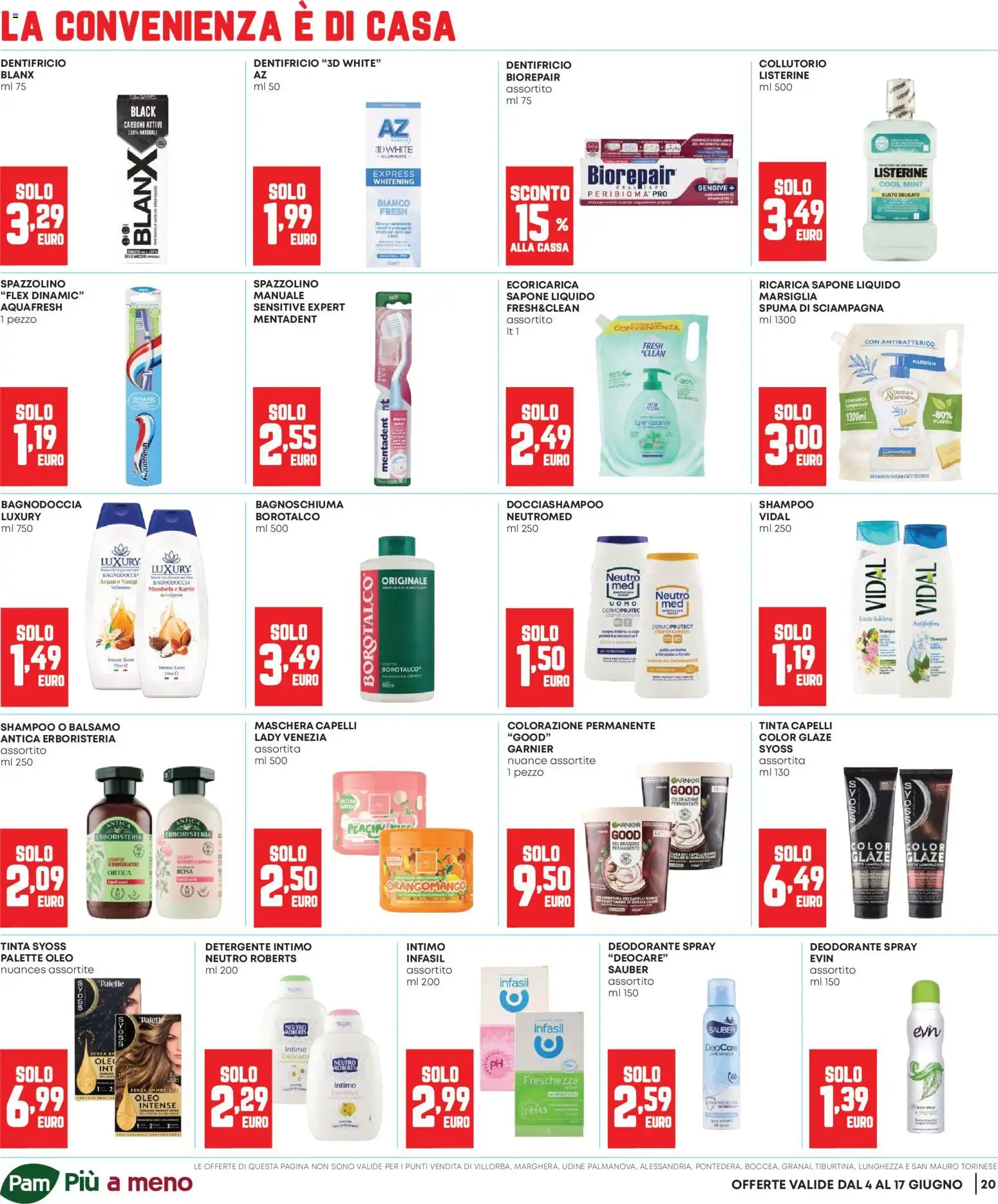 Volantino Panorama del 04.06.2026 | Pagina: 20 | Prodotti: Maschera, Dentifricio, Spazzolino, Collutorio