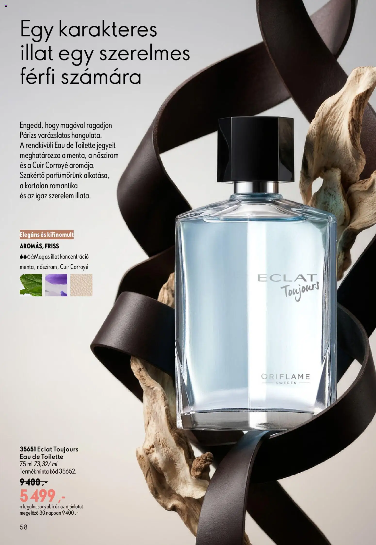 Oriflame akciós ujság - amely érvényes a következő dátumtól: 2026.09.09. | Oldal: 58