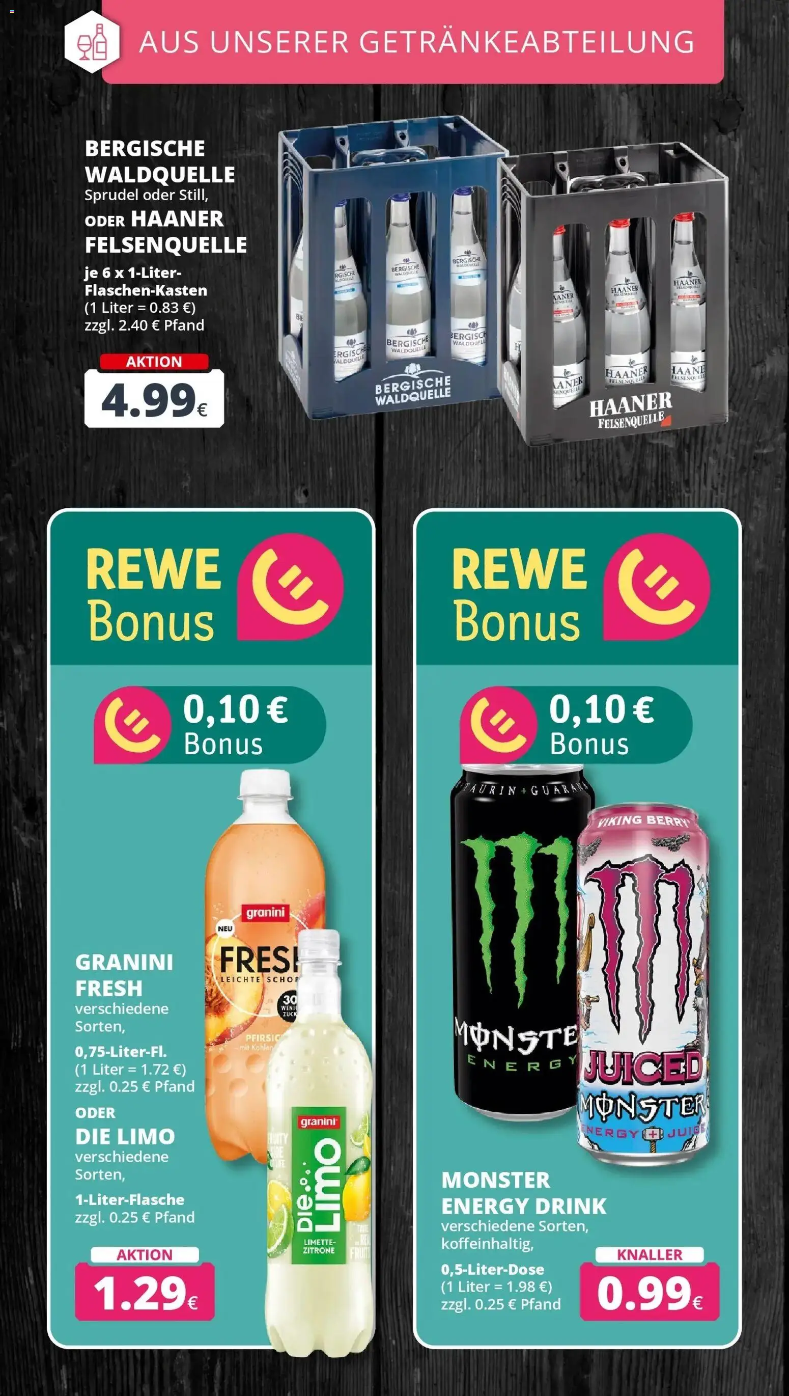 REWE Prospekt ab 26.10.2026 zum Blättern » Angebote | Seite: 19 | Produkte: Energy, Monster, Zitrone, Granini