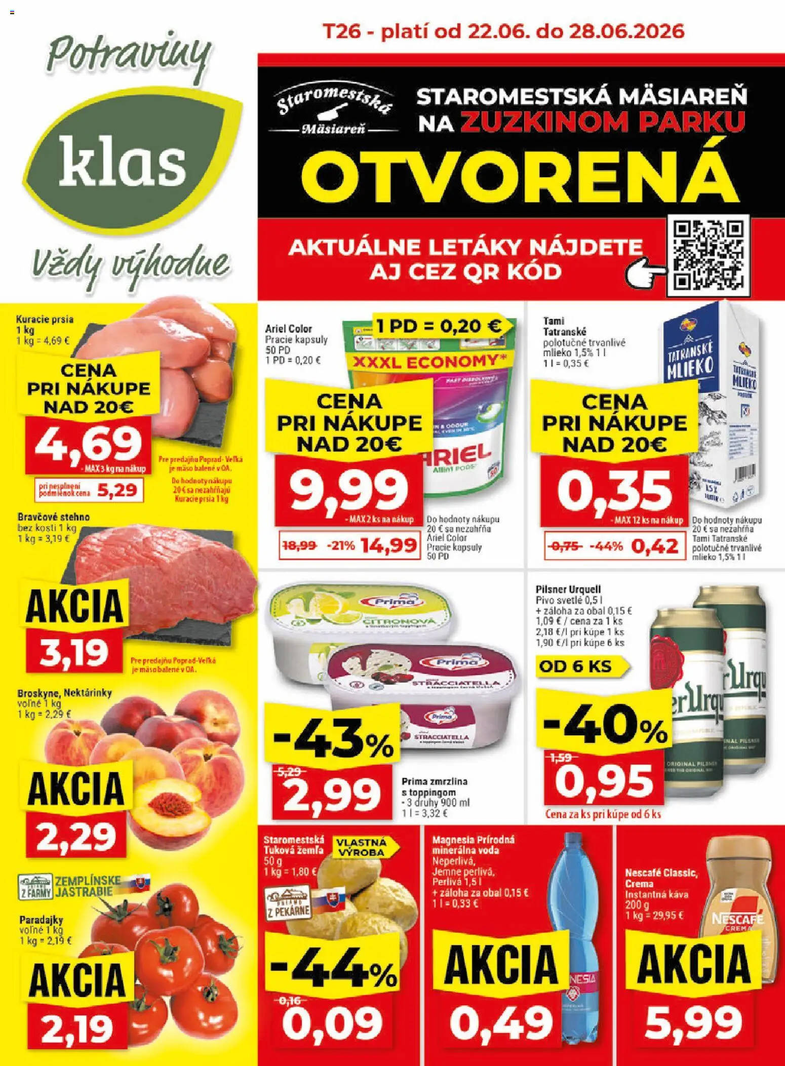 Nové Klas akcie – leták je platný od 22.06.2026 | Strana: 1