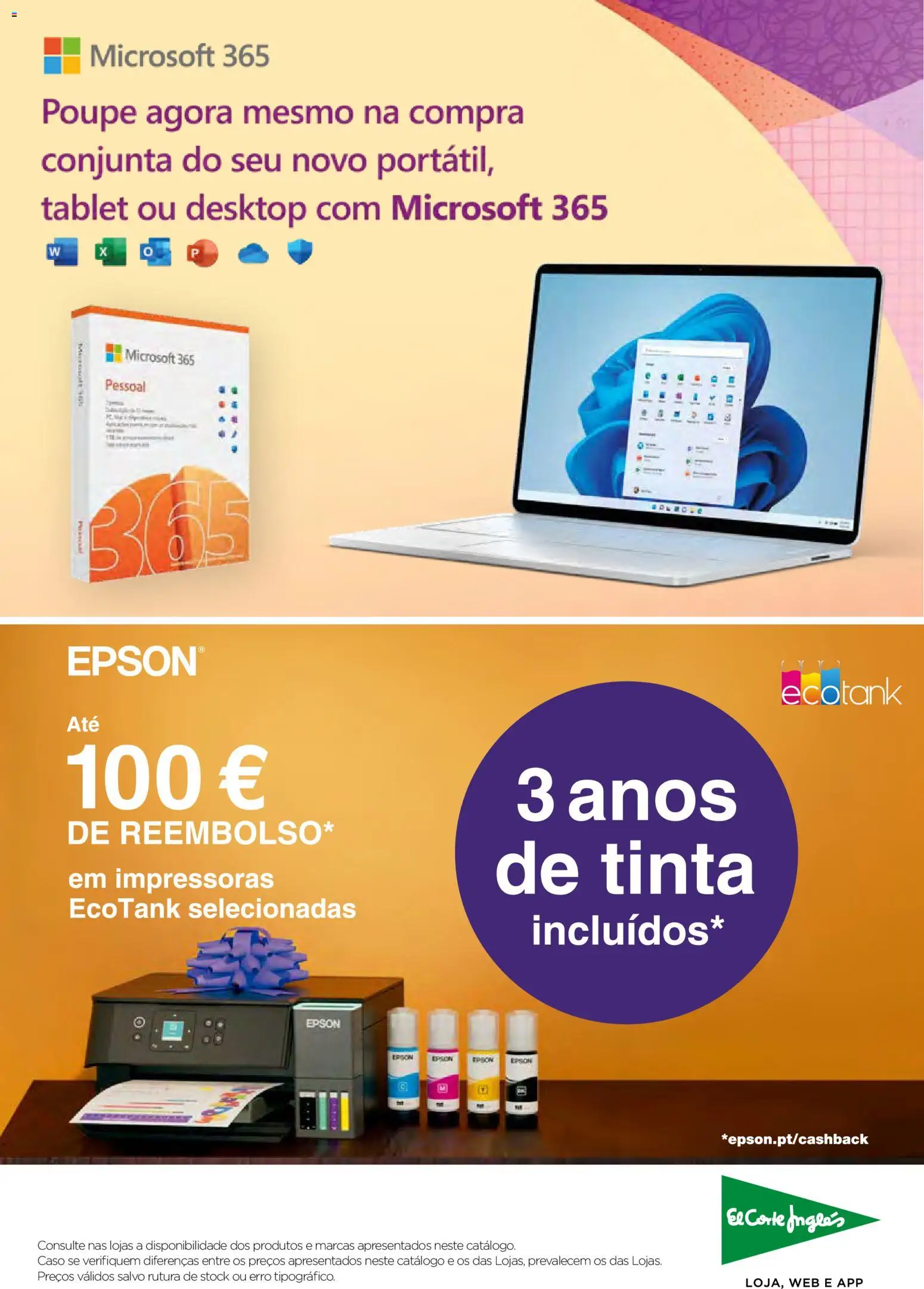 El Corte Ingles Regresso as Aulas │ válido de 28/08/2026 | Página: 51 | Produtos: Tinta, Tablet