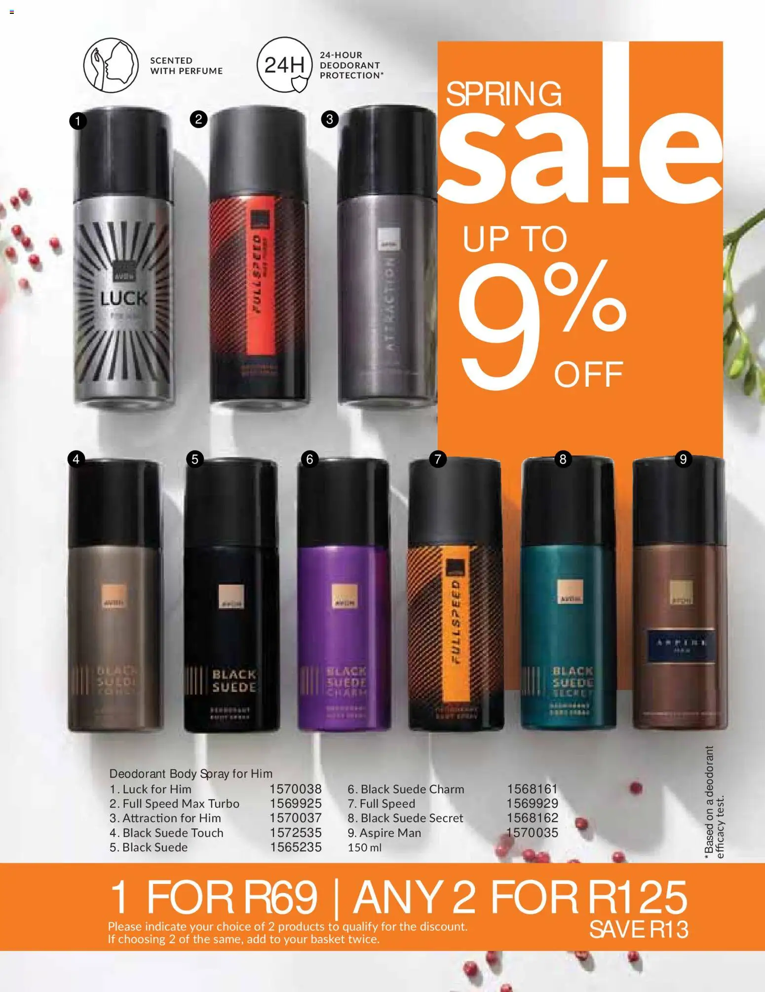 New Avon catalogue – valid from 01/09/2026 | Page: 169 | Products: Basket, Body spray, Perfume, Deodorant