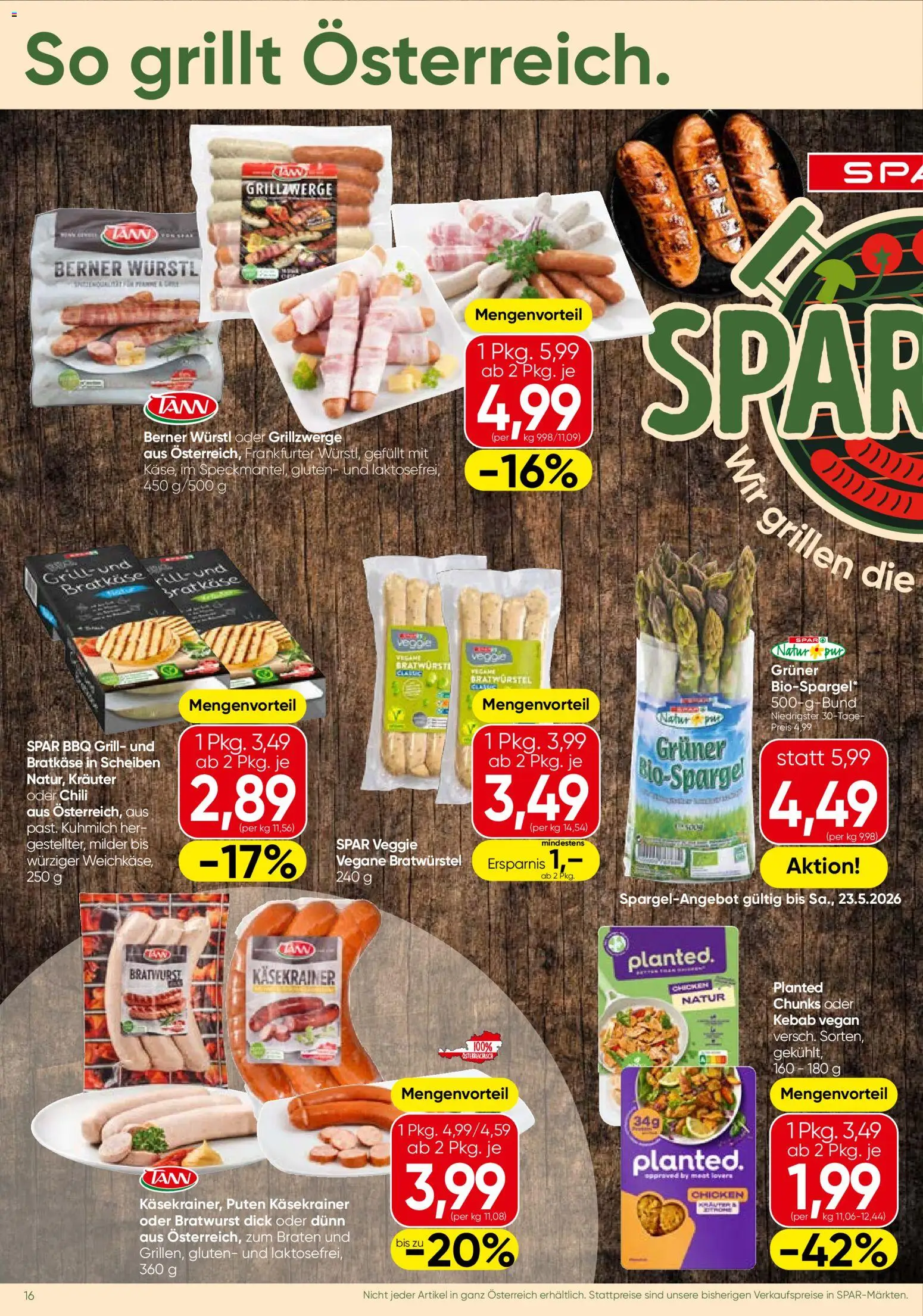 Spar Flugblatt - Oberösterreich gültig ab 21.05.2026 | Seite: 16 | Produkte: Chili, Grill