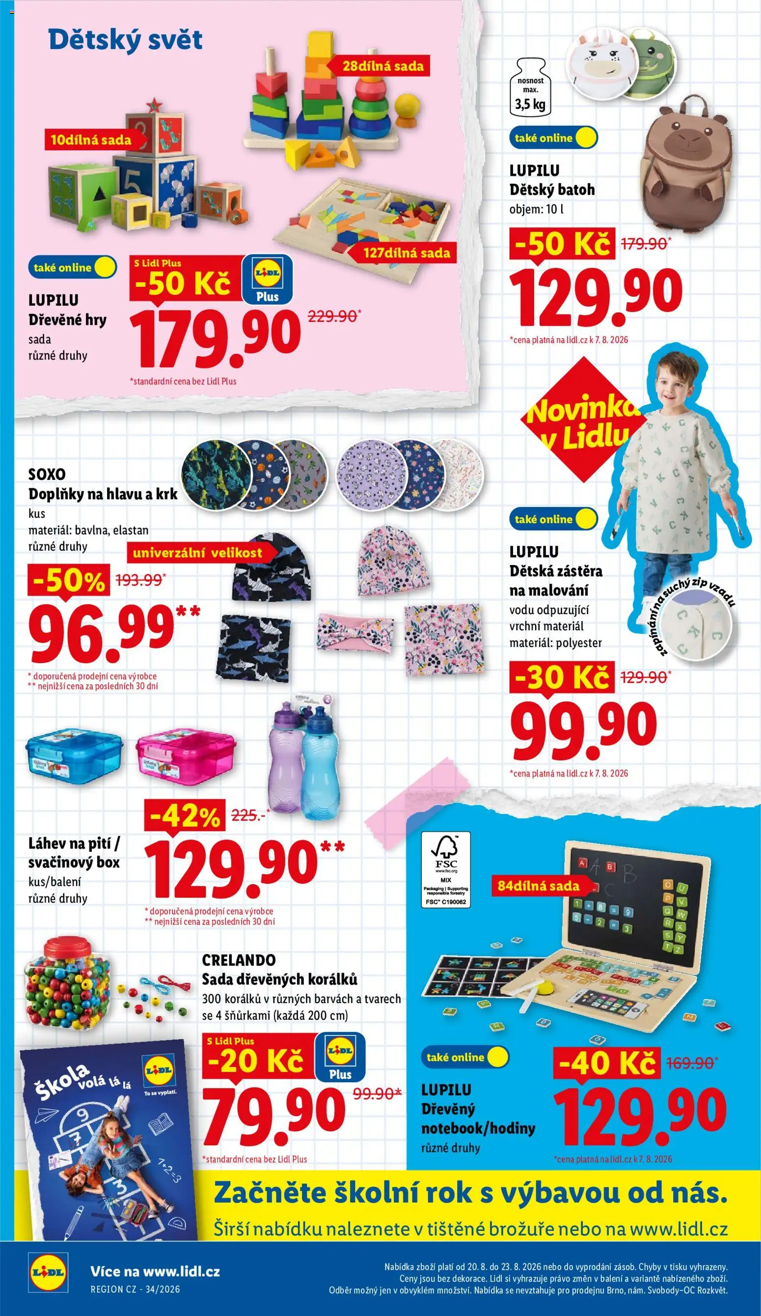 Lidl leták - Spotřební zboží od 17.08.2026 | Strana: 22 | Produkty: Box, Batoh, Zástěra, Láhev