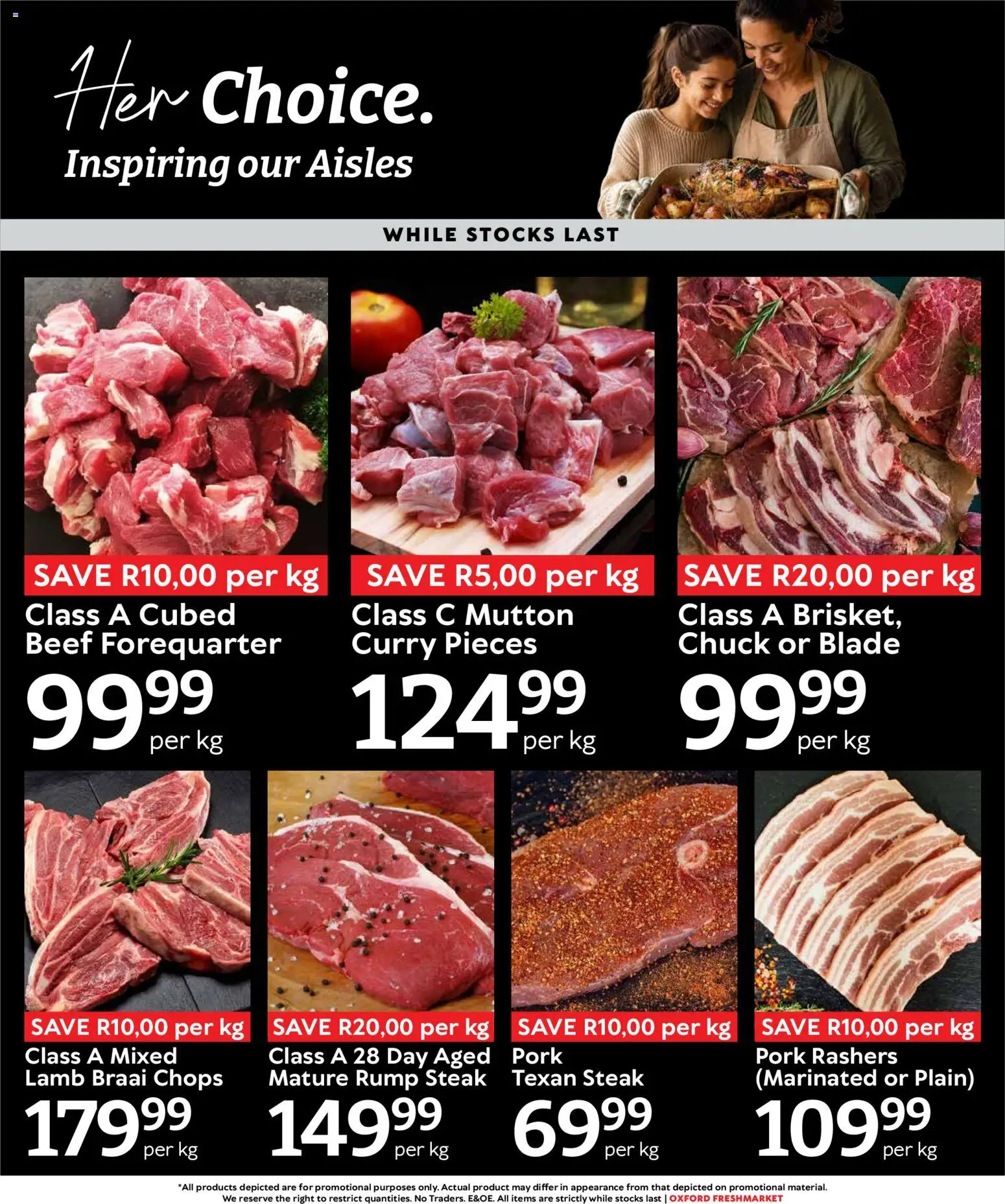New Oxford Freshmarket catalogue – valid from 19/08/2026 | Page: 3 | Products: Rump steak, Steak, Pork, Beef