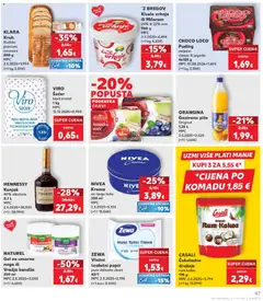 Kaufland HR akciós újság - amely érvényes a következő dátumtól: 2026.09.30. | Oldal: 47 | Termékek: Puding, Nivea, Püré, Gél
