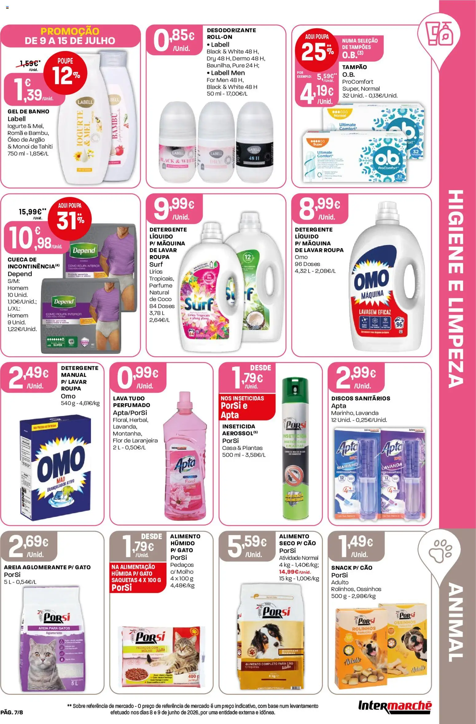 Intermarché Folheto Mini │ válido de 09/07/2026 | Página: 7 | Produtos: Inseticida, Gel de banho, Base, Iogurte