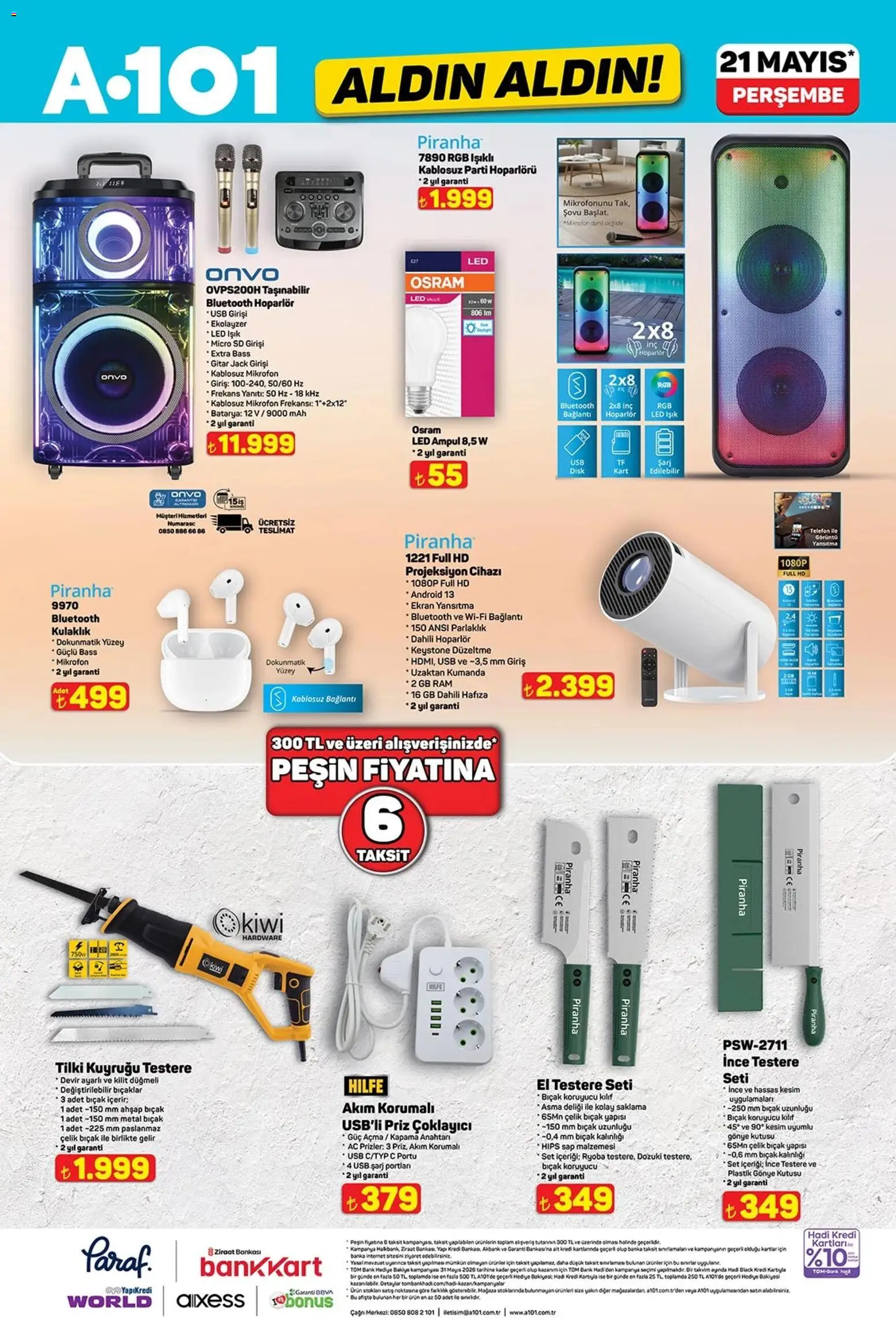 A101 - Katalog Aldın Aldın - 21.05.2026 tarihinden itibaren geçerlidir | Sayfa: 6