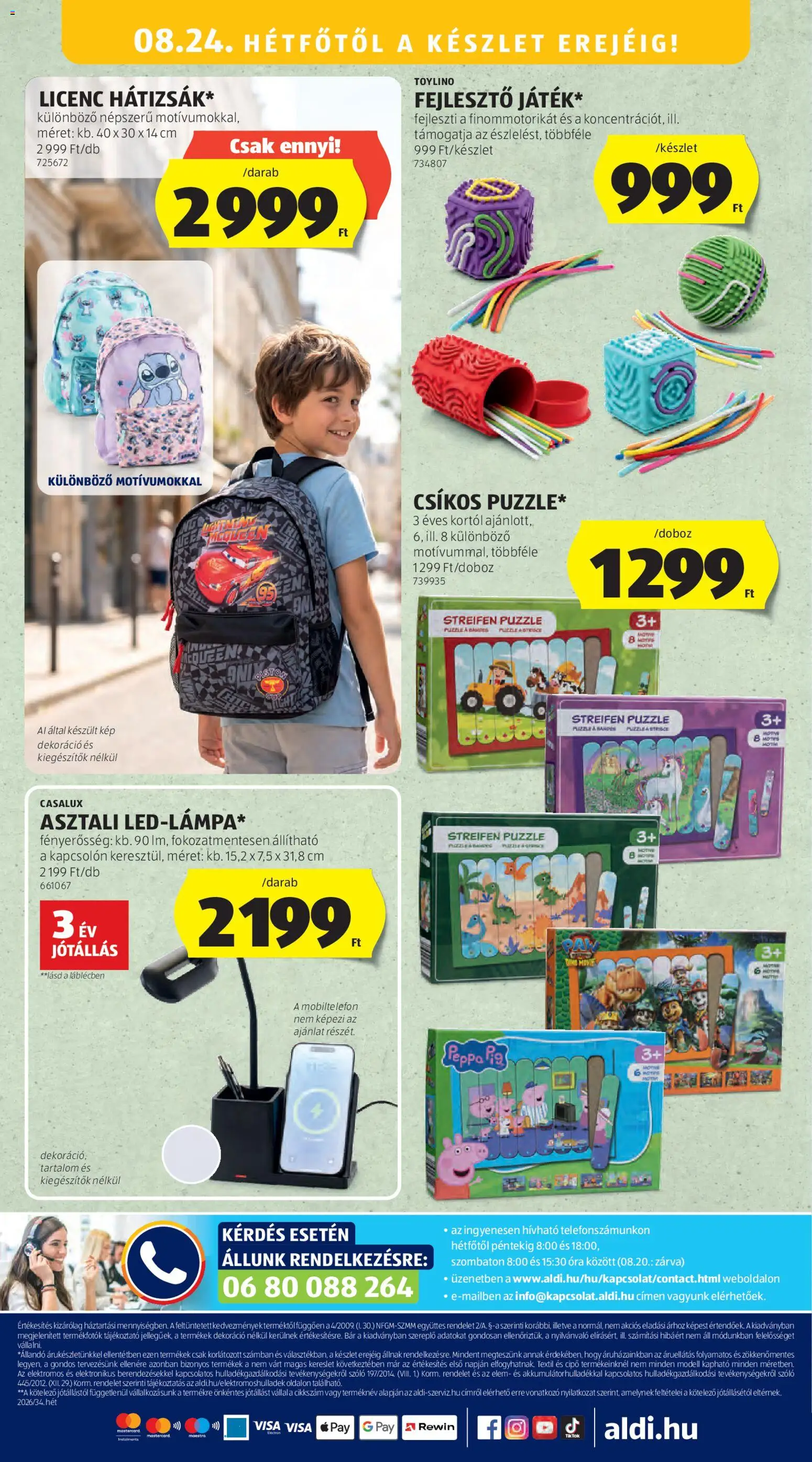 Aldi akciós ujság - amely érvényes a következő dátumtól: 2026.08.21. | Oldal: 52 | Termékek: Szőlő, Elem, Óra, Dekoráció