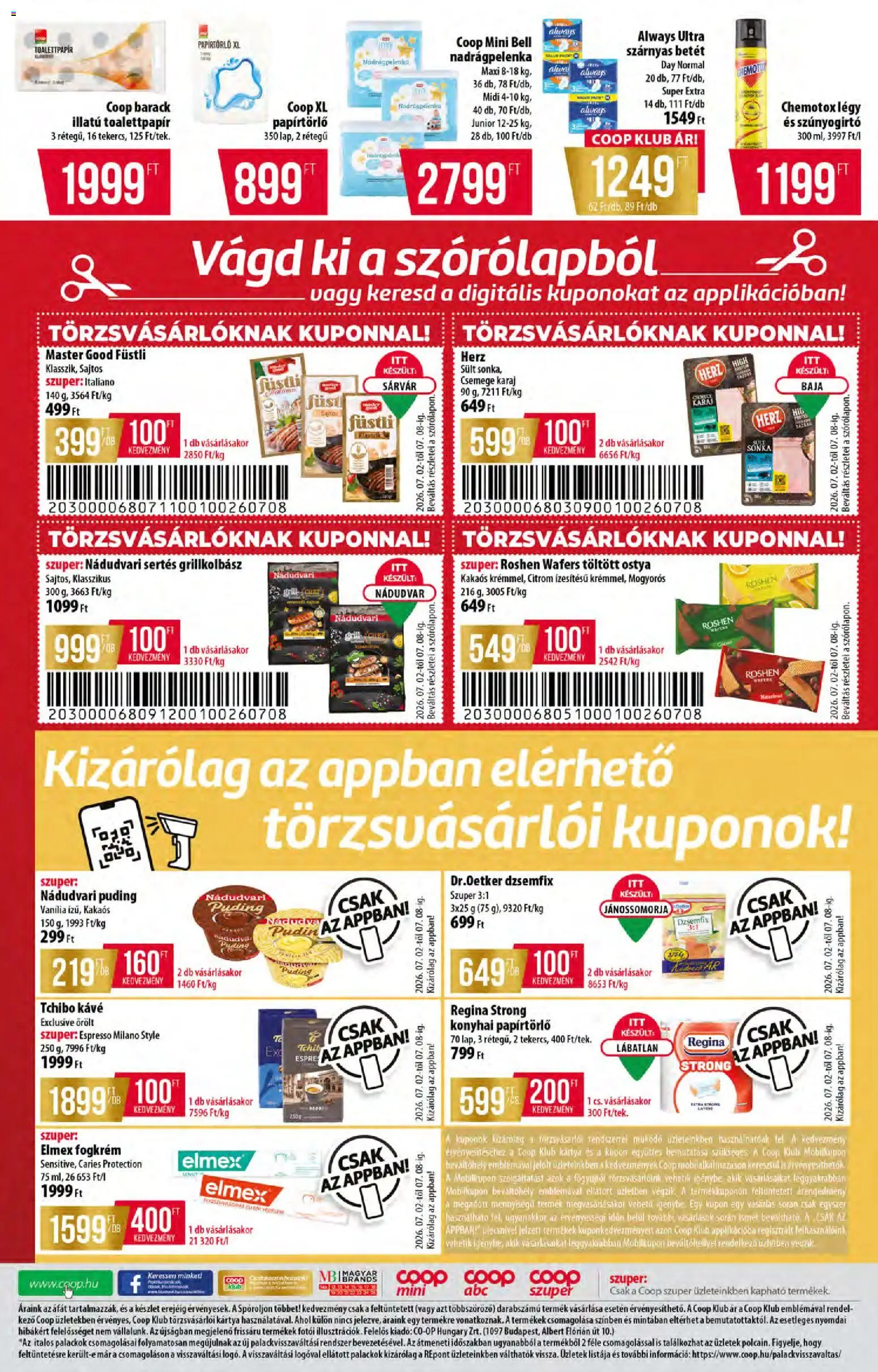 COOP akciós ujság - amely érvényes a következő dátumtól: 09.07.2026 | Oldal: 8