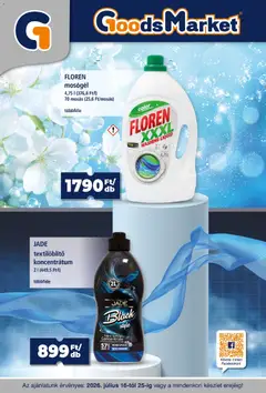 Goods Market akciós újság - amely érvényes a következő dátumtól: 2026.07.16.