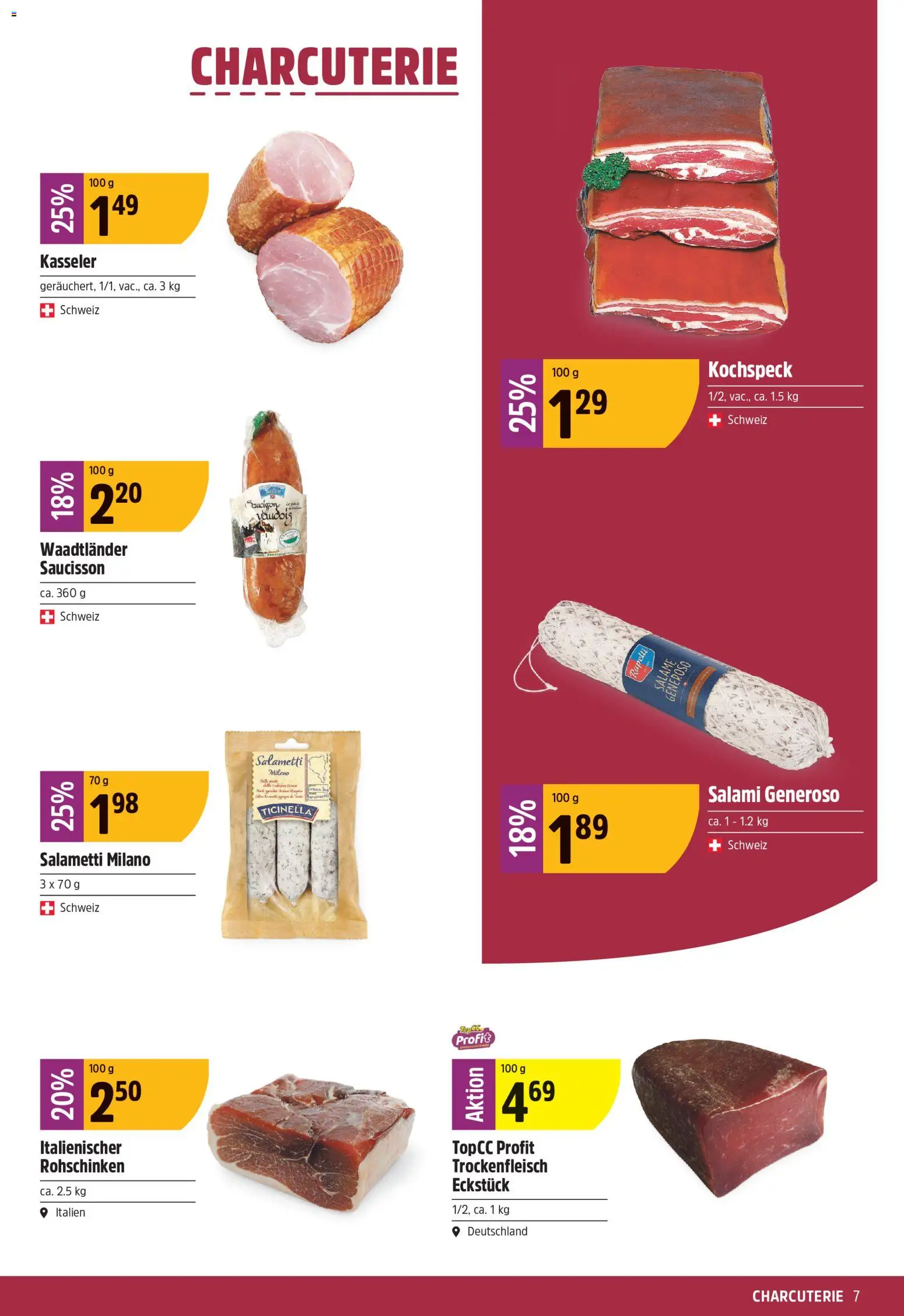 TopCC aktionen – gültig ab 17.08.2026 | Seite: 7 | Produkte: Salami