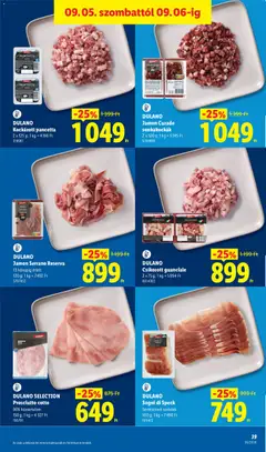 DULANO Csíkozott guanciale, 2 x 75 g; 1 kg = 5994 Ft - amely érvényes a következő dátumtól: 2026.09.03. | Oldal: 39